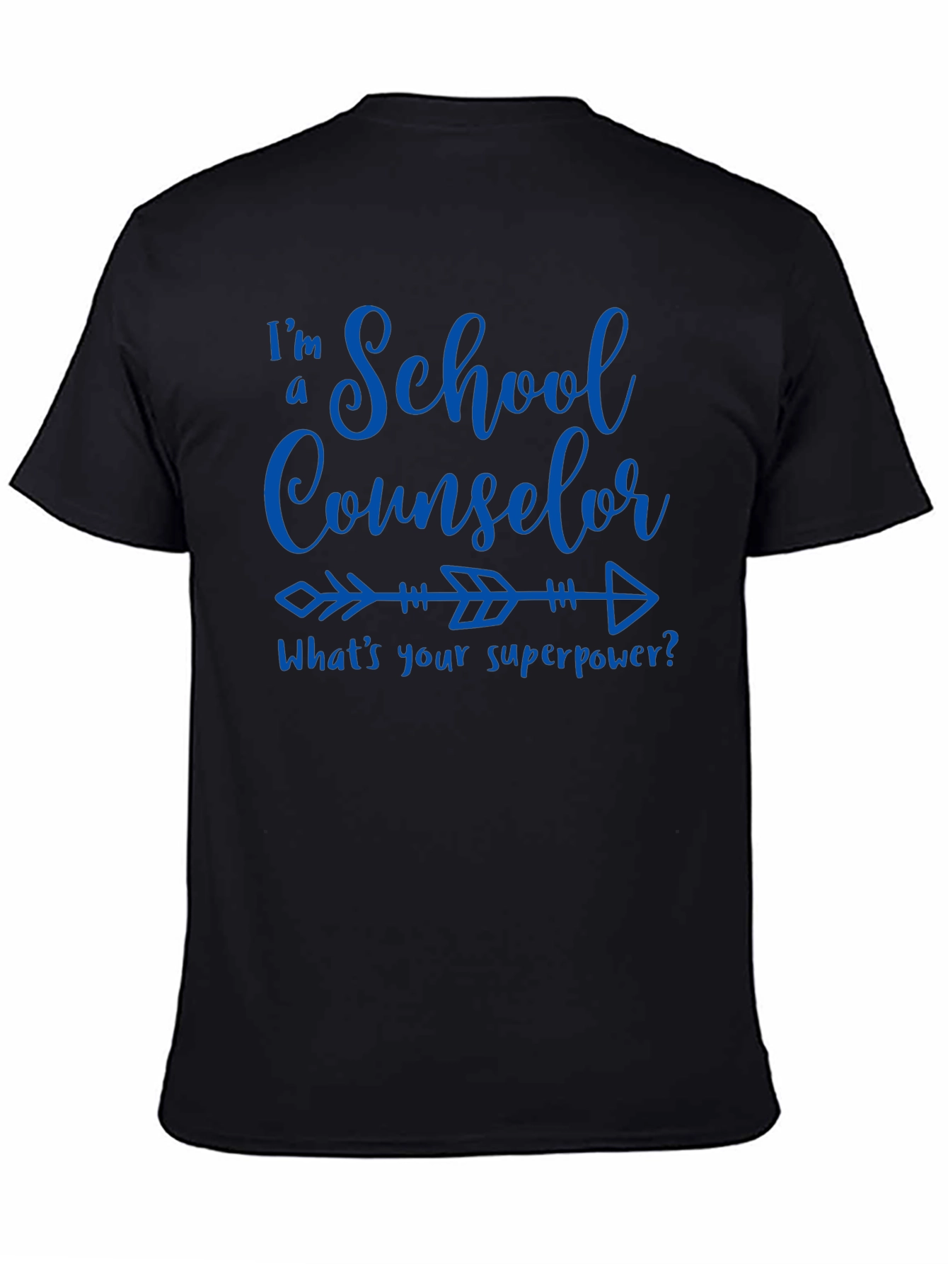 Camiseta Negra School Counselor Superpower