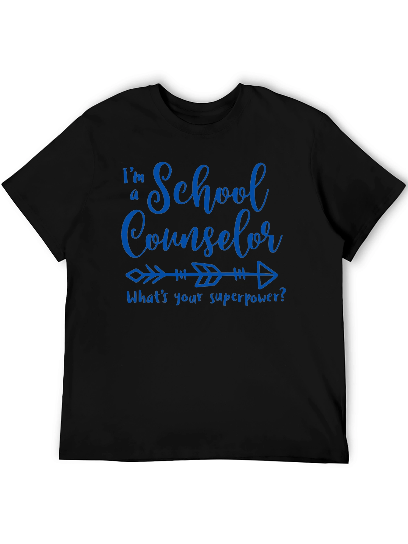 Camiseta Negra School Counselor Superpower