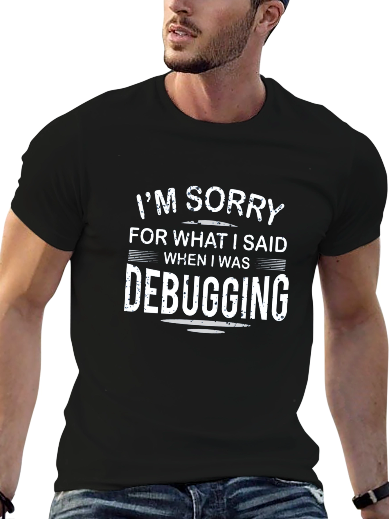 Camiseta Negra: Lo Siento Debugging