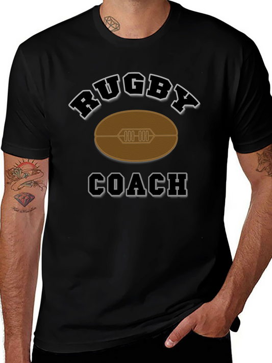 Camiseta Negra de Entrenador de Rugby