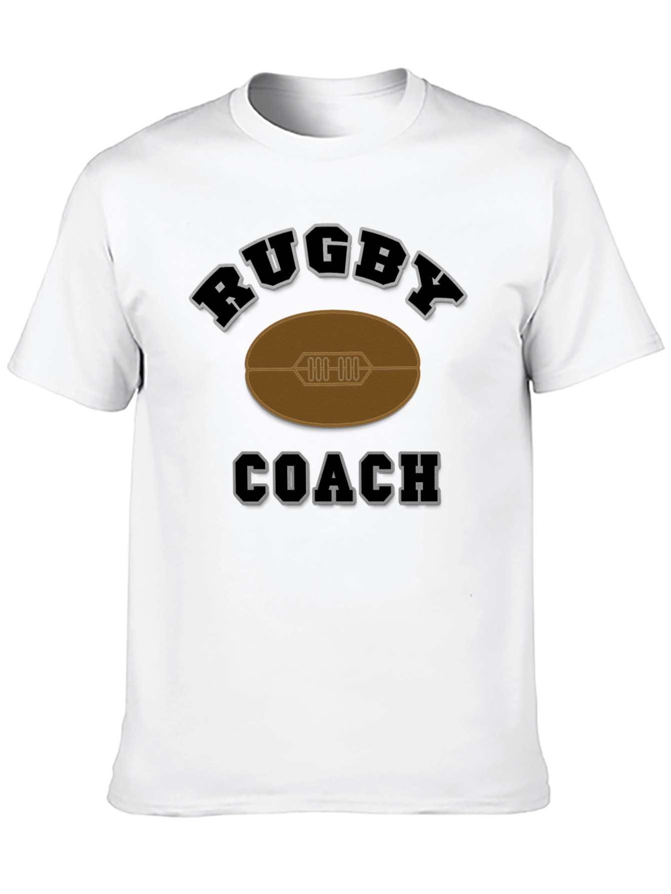 Camiseta Negra de Entrenador de Rugby