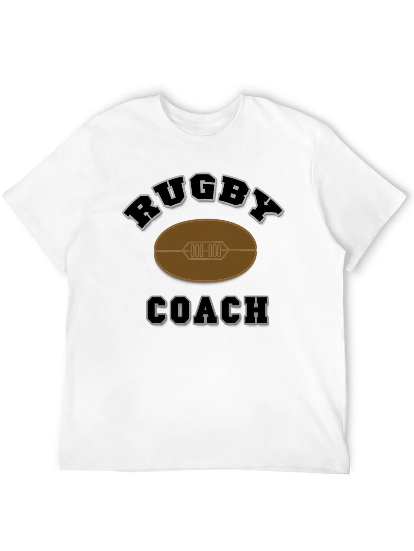 Camiseta Negra de Entrenador de Rugby