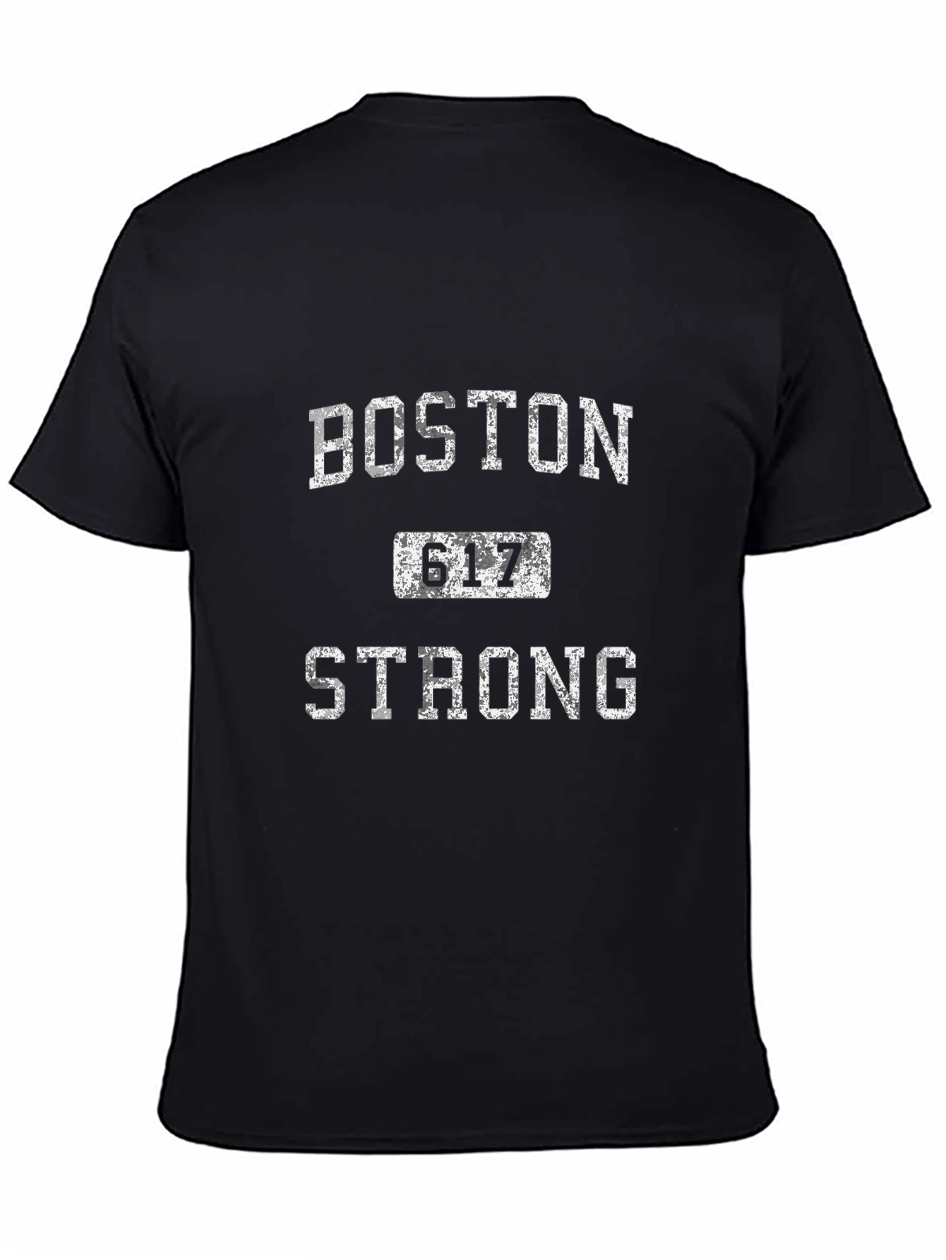 Camiseta Negra Boston 617 Strong