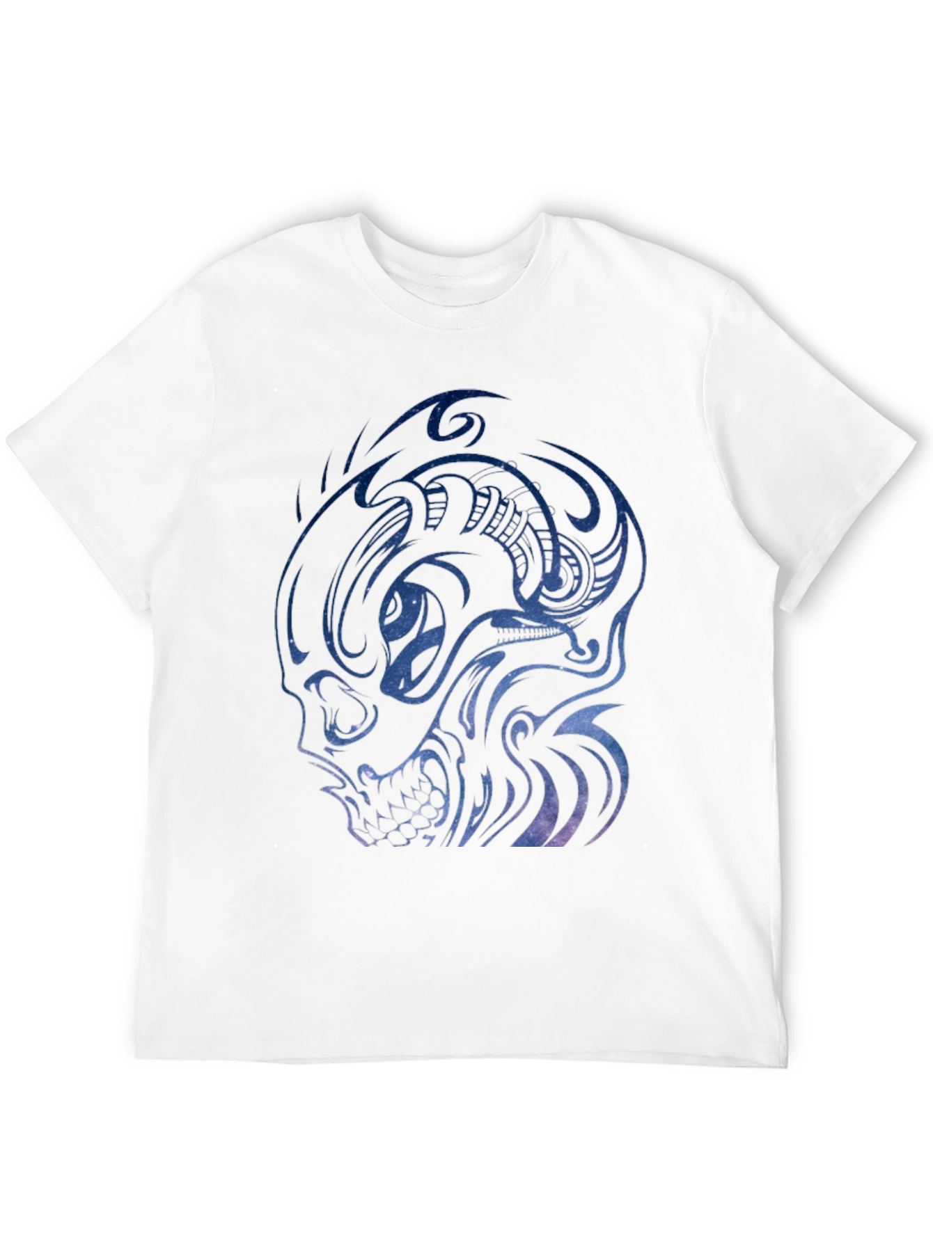 Camiseta Negra con Diseño Alienígena Estelar