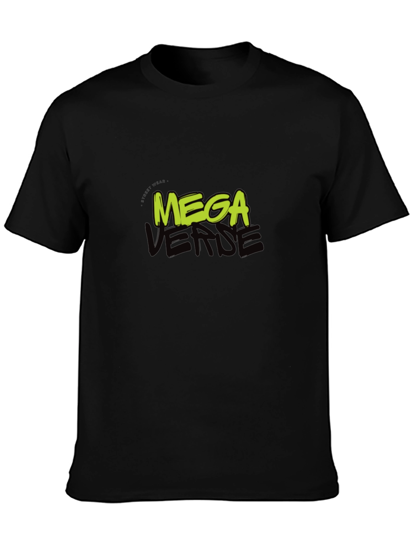 Camiseta Negra Mega Verse Urbana