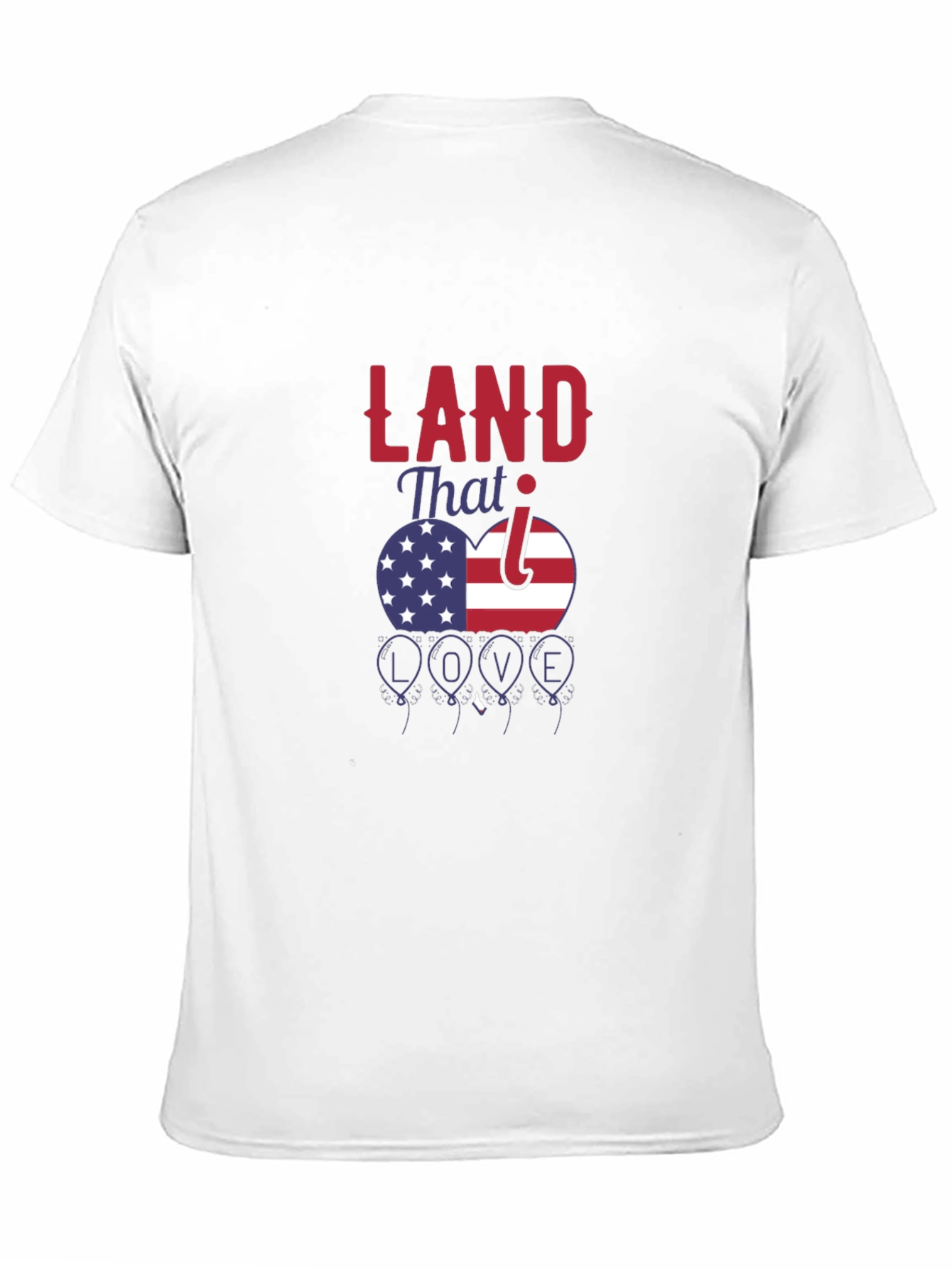Camiseta Negra Patriótica Land That I Love