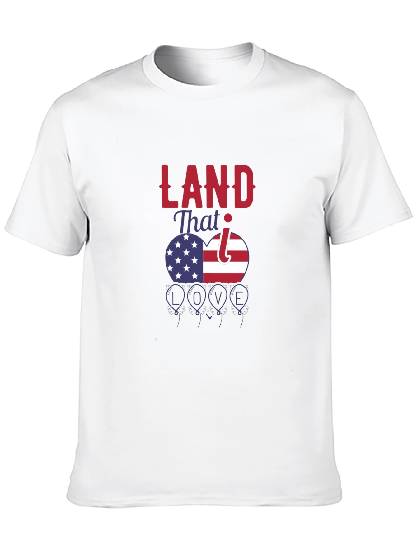 Camiseta Negra Patriótica Land That I Love