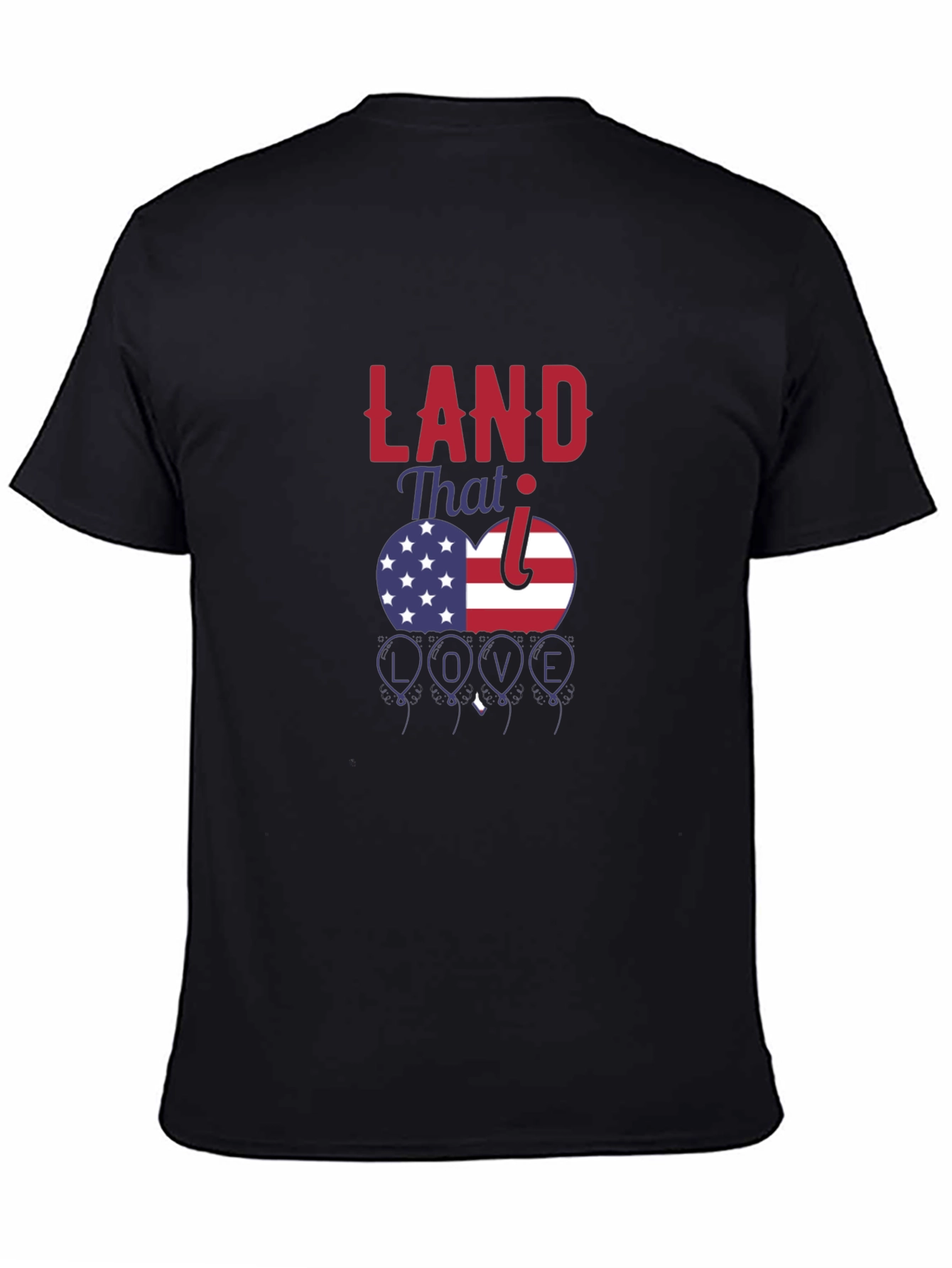 Camiseta Negra Patriótica Land That I Love