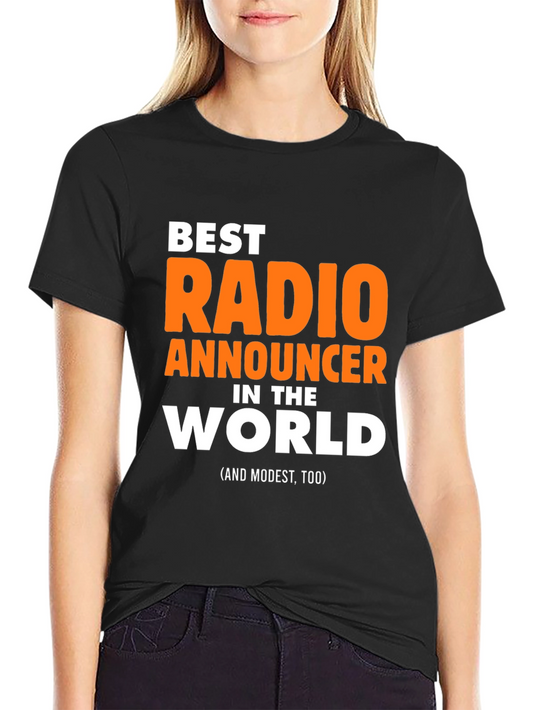 Camiseta Negra: El Mejor Locutor de Radio del Mundo