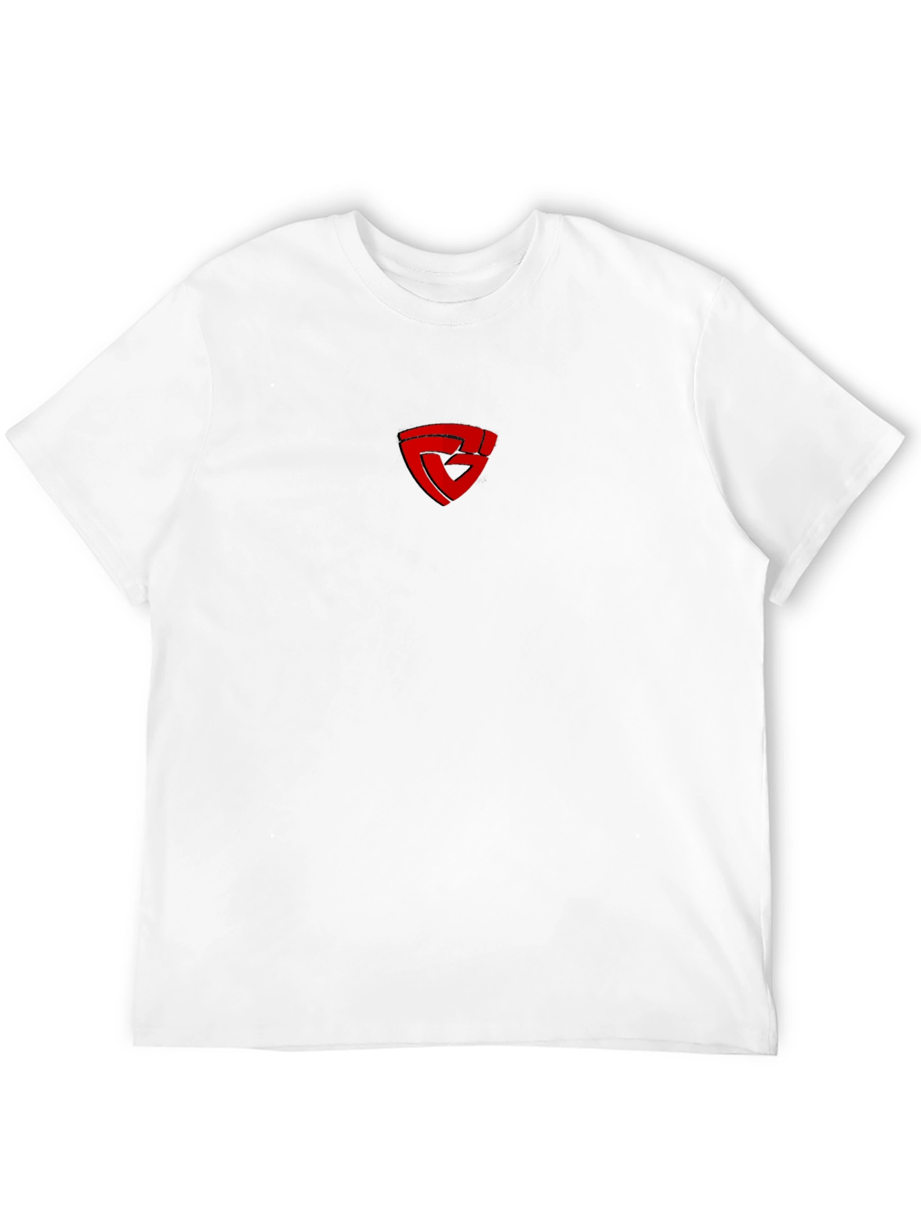 Camiseta Negra con Logo Rojo
