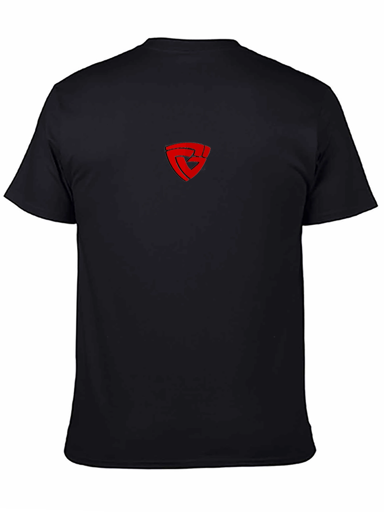 Camiseta Negra con Logo Rojo
