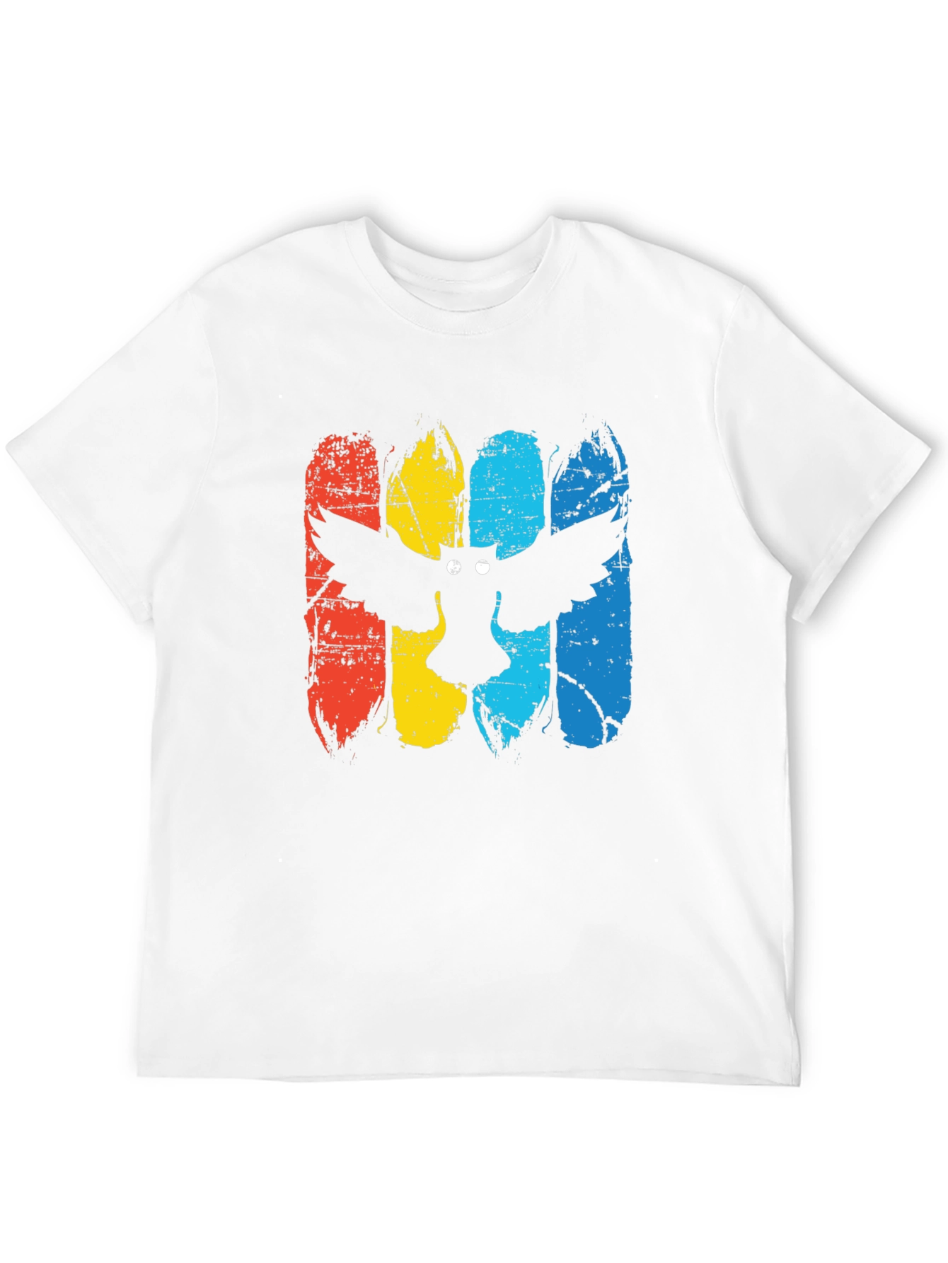 Camiseta Negra con Estampado de Búho Retro