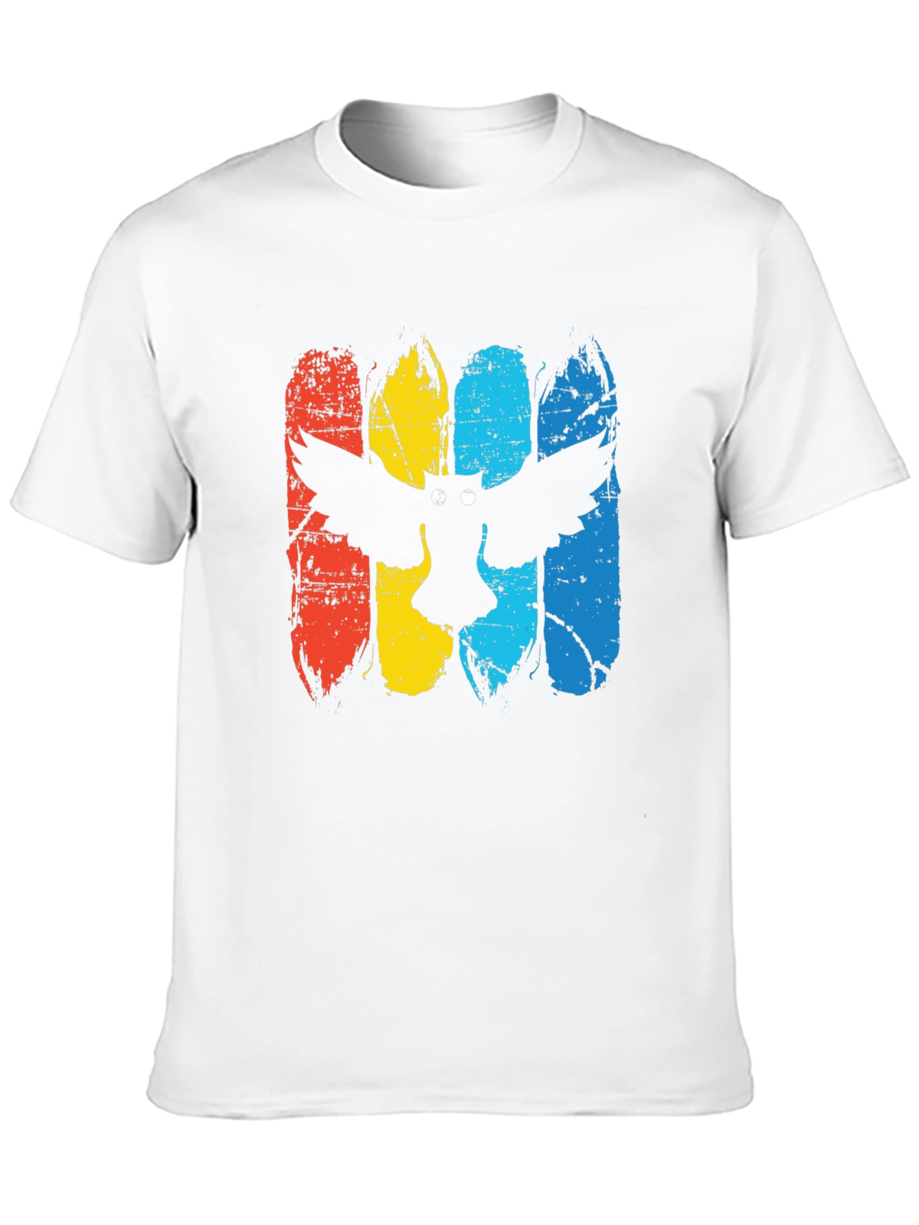 Camiseta Negra con Estampado de Búho Retro