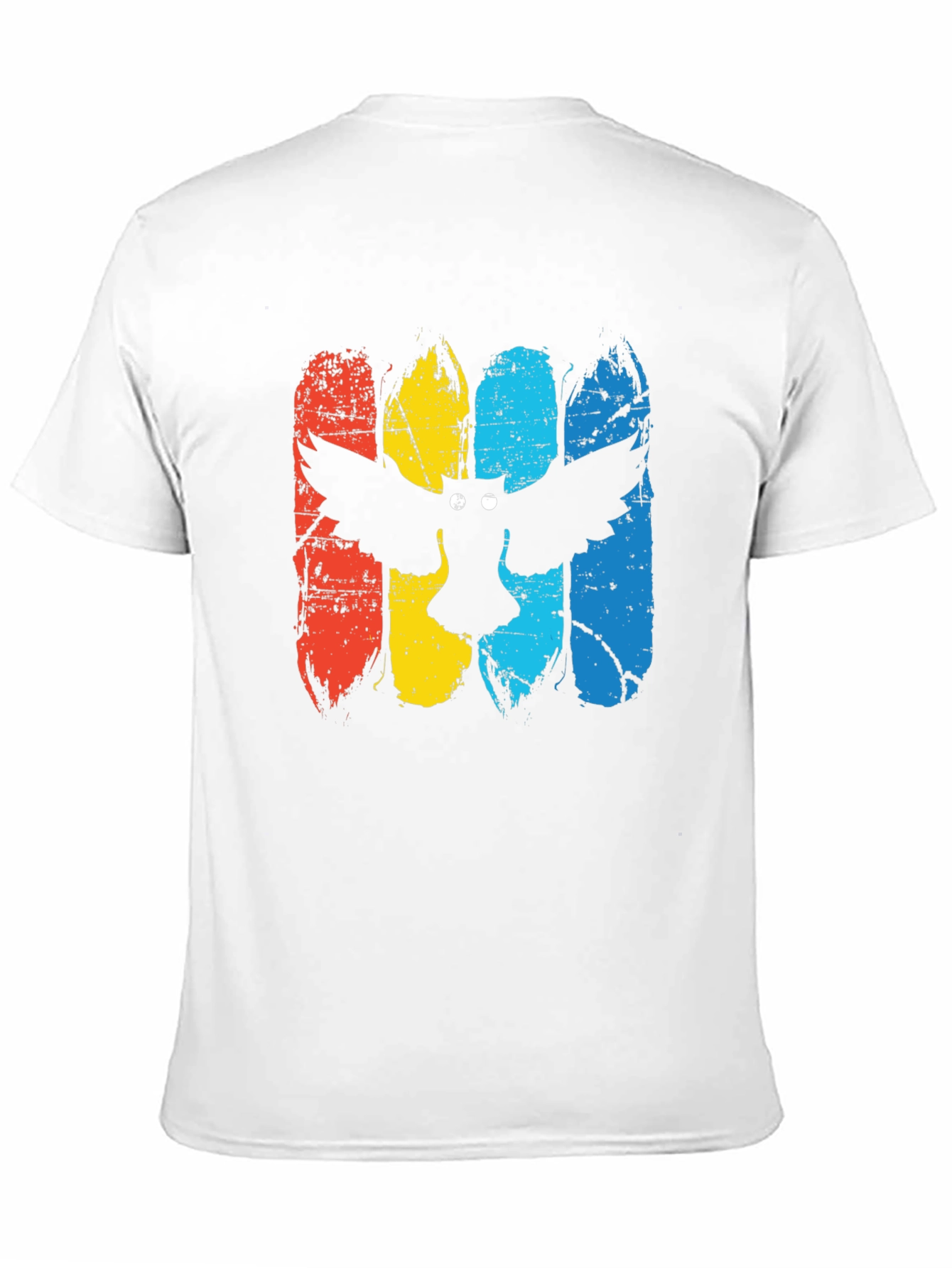 Camiseta Negra con Estampado de Búho Retro