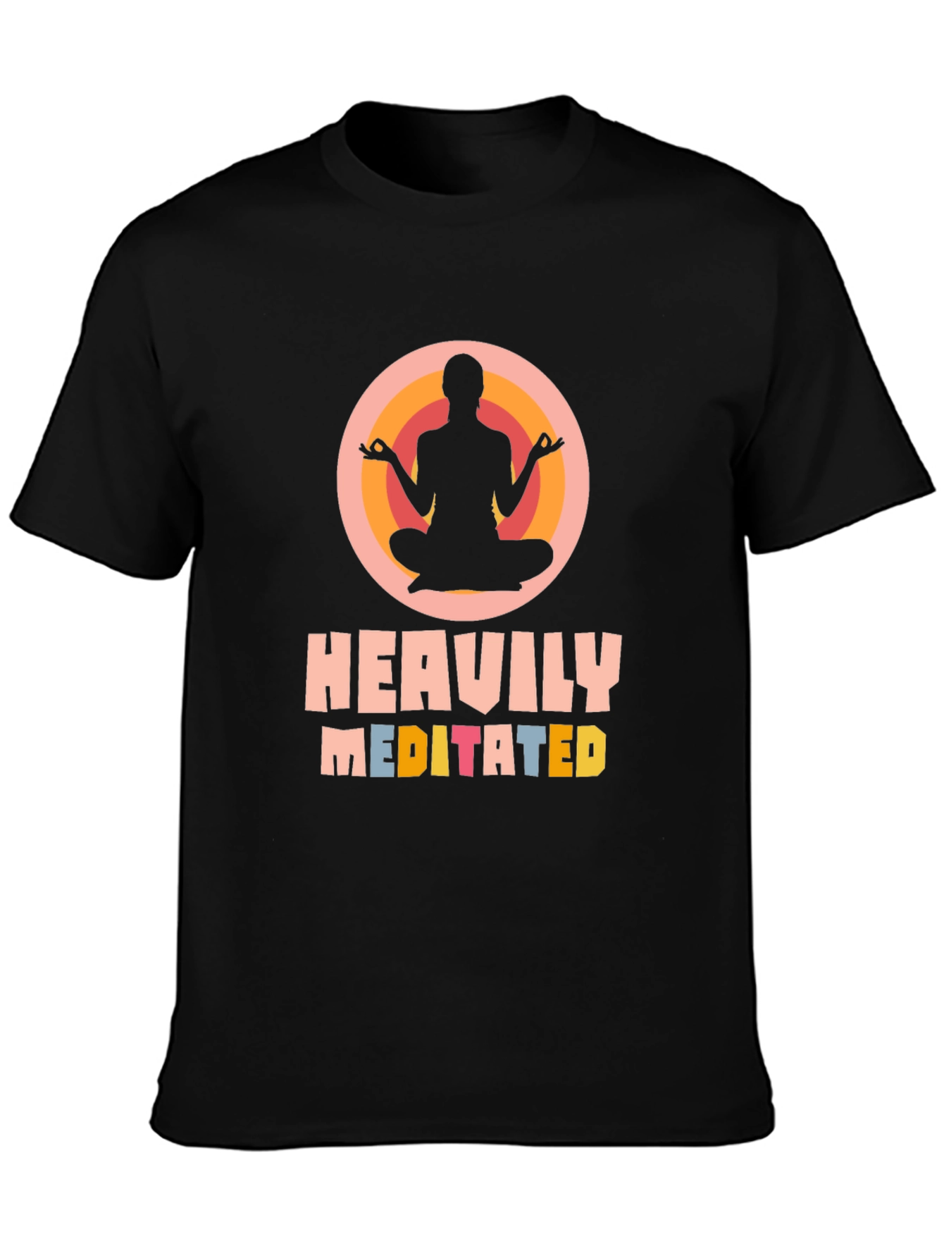 Camiseta Negra Meditación Intensa