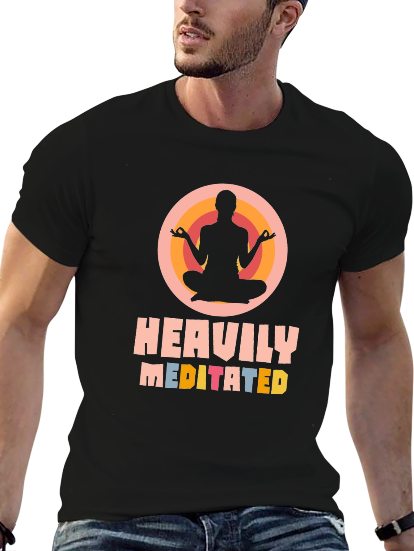 Camiseta Negra Meditación Intensa