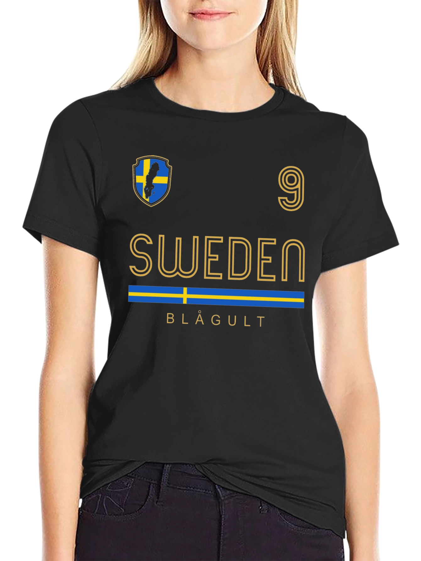 Camiseta Suecia Fútbol Número 9