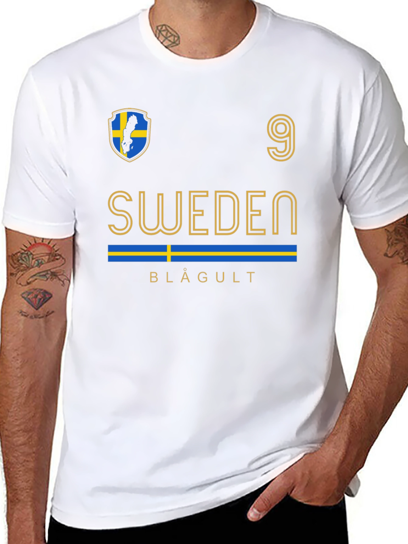 Camiseta Suecia Fútbol Número 9