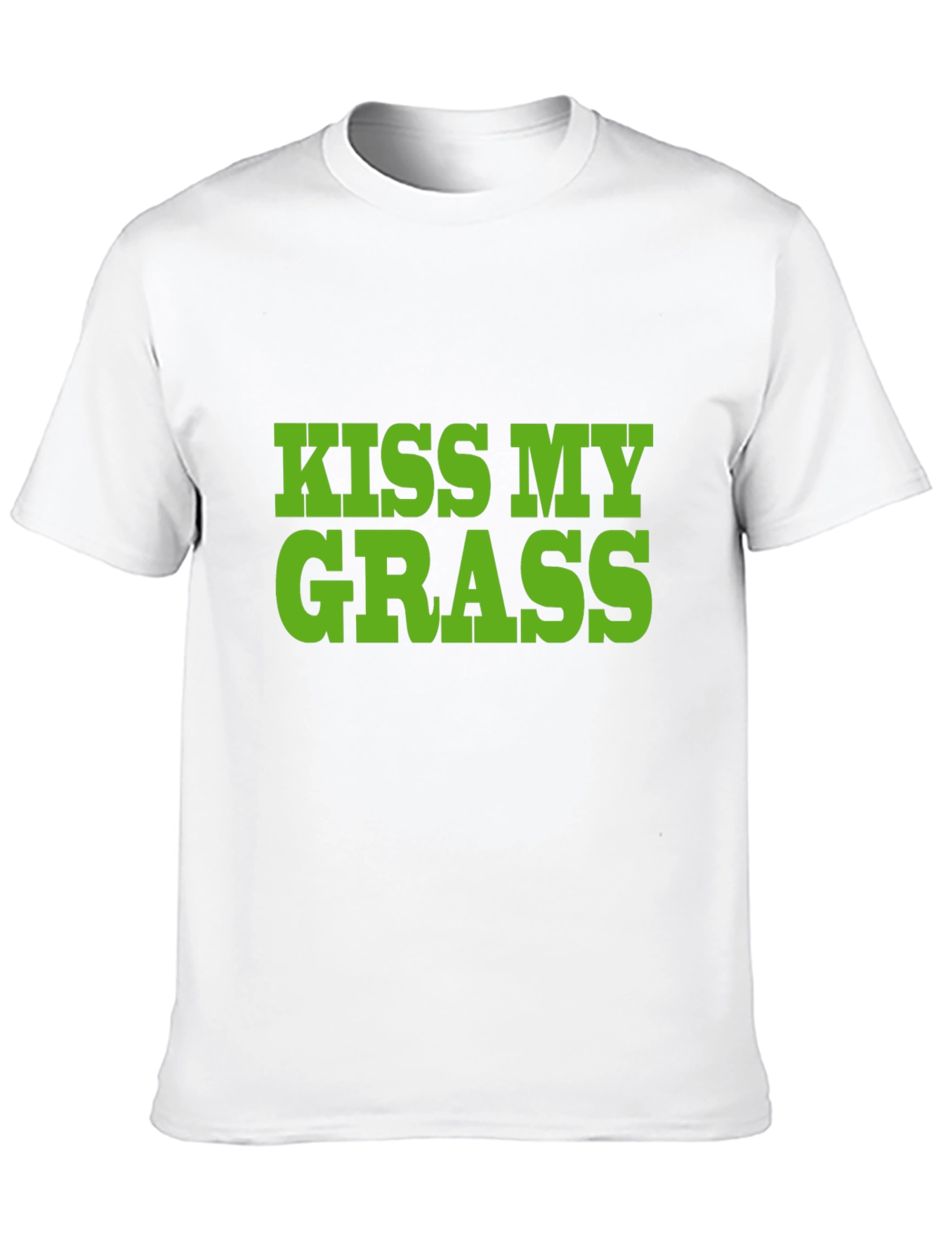 Camiseta Negra Kiss My Grass Divertida y Original