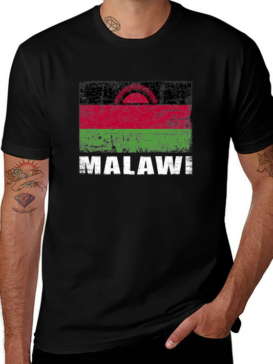 Camiseta Malawi - Diseño Bandera Retro