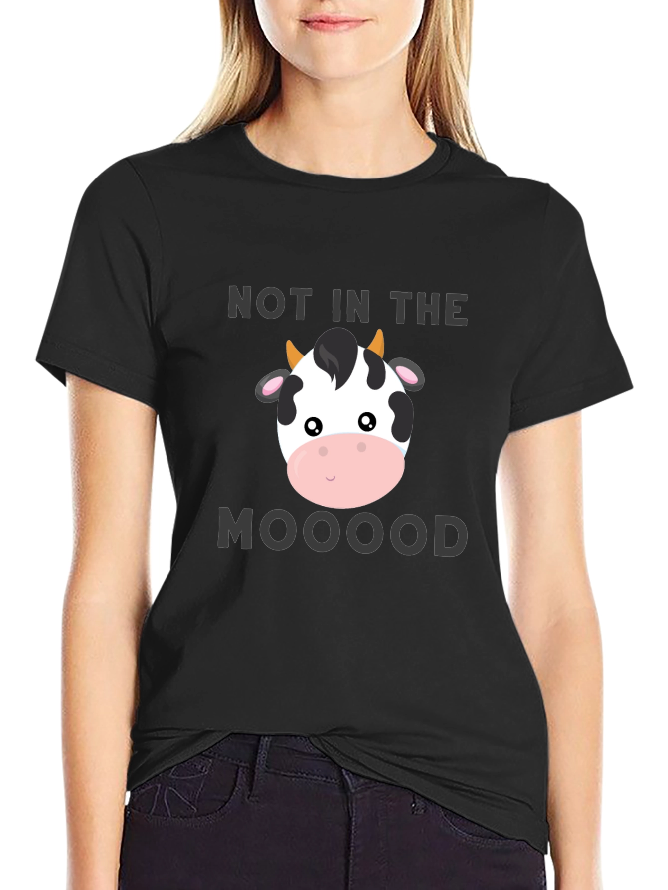 Camiseta Negra No In The Mooood