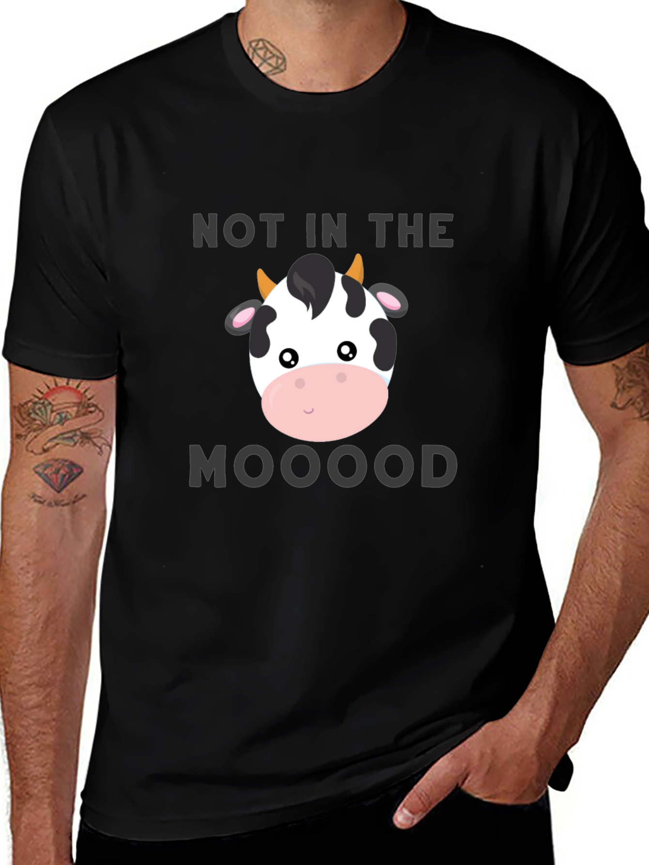 Camiseta Negra No In The Mooood