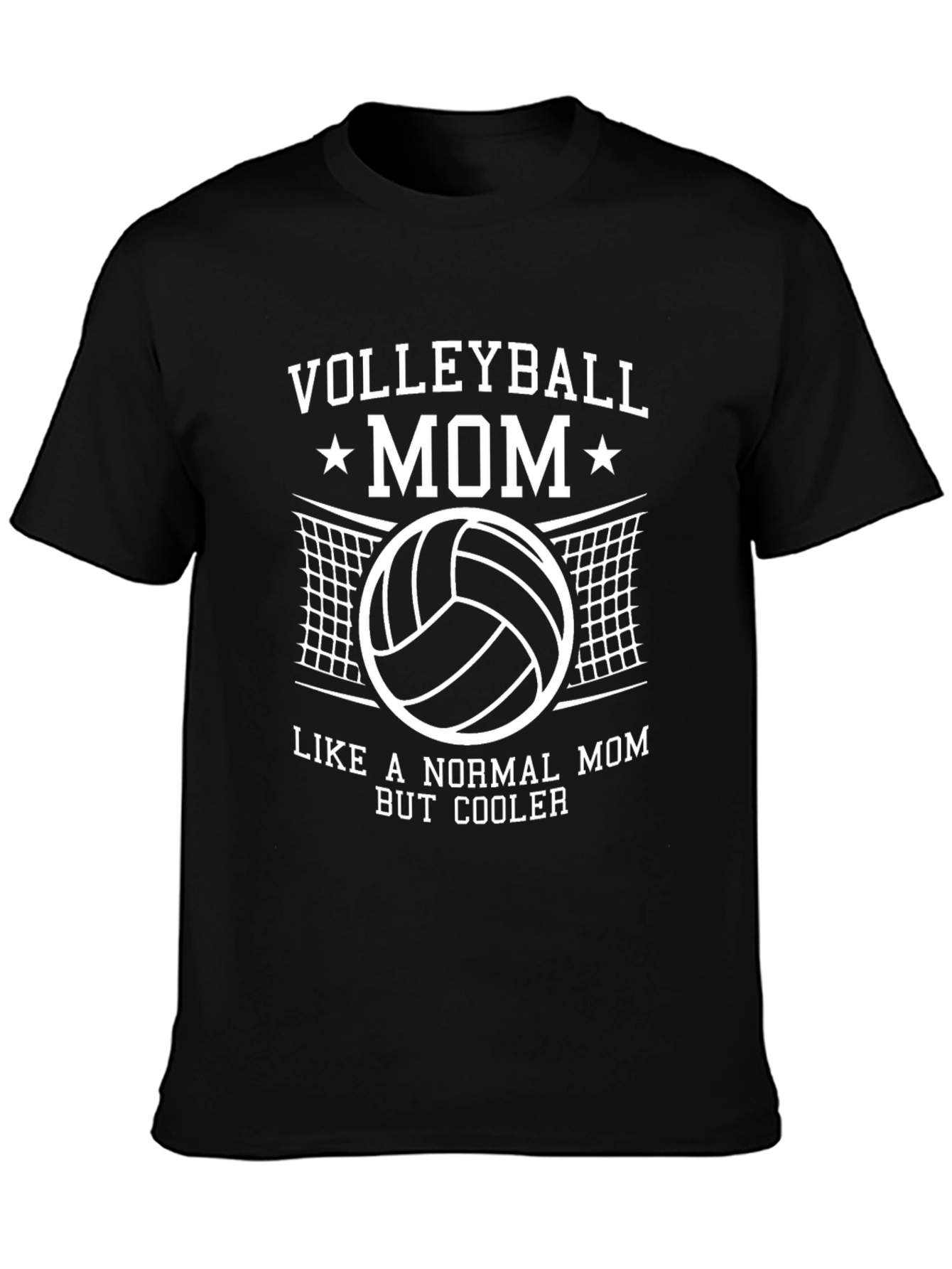 Camiseta Negra Voleibol Mamá - Estilo y Comodidad