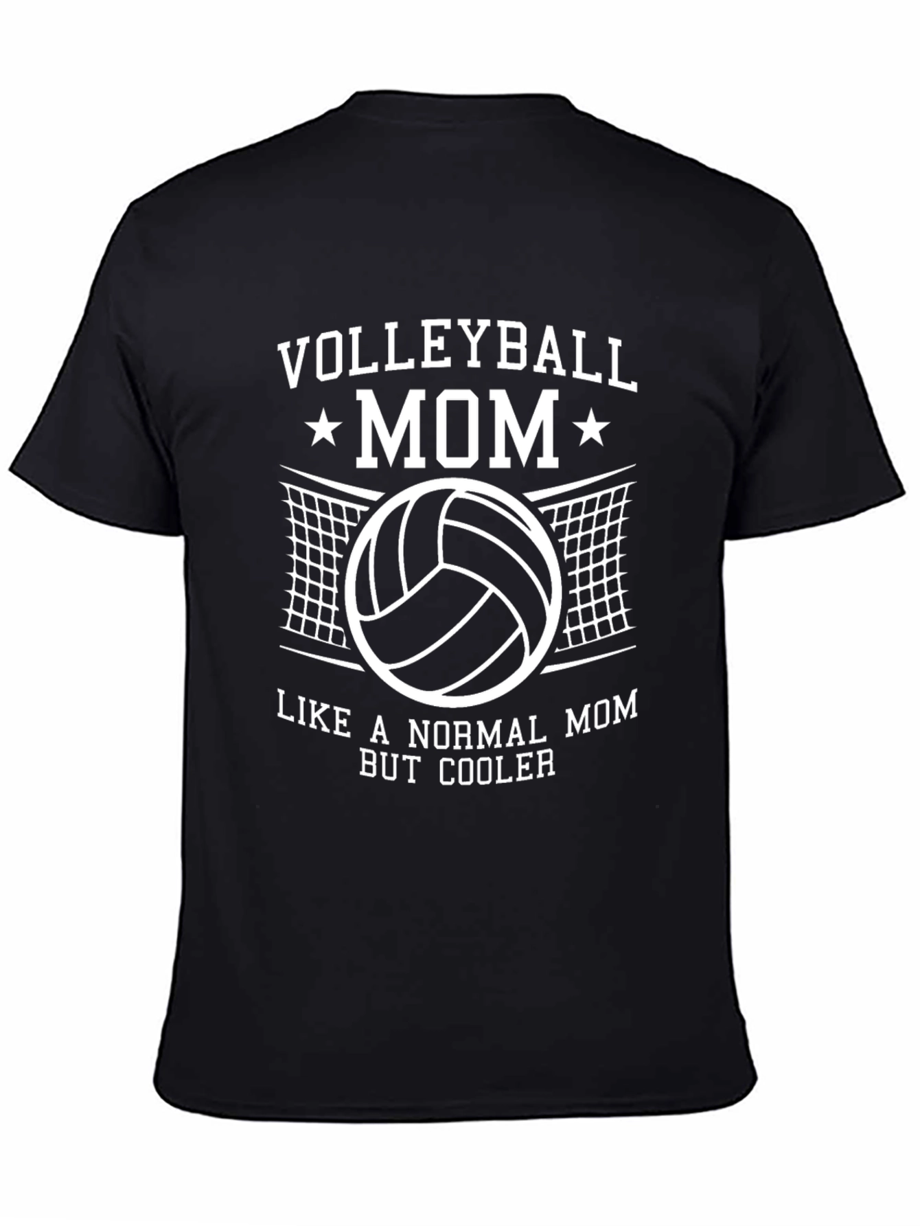 Camiseta Negra Voleibol Mamá - Estilo y Comodidad
