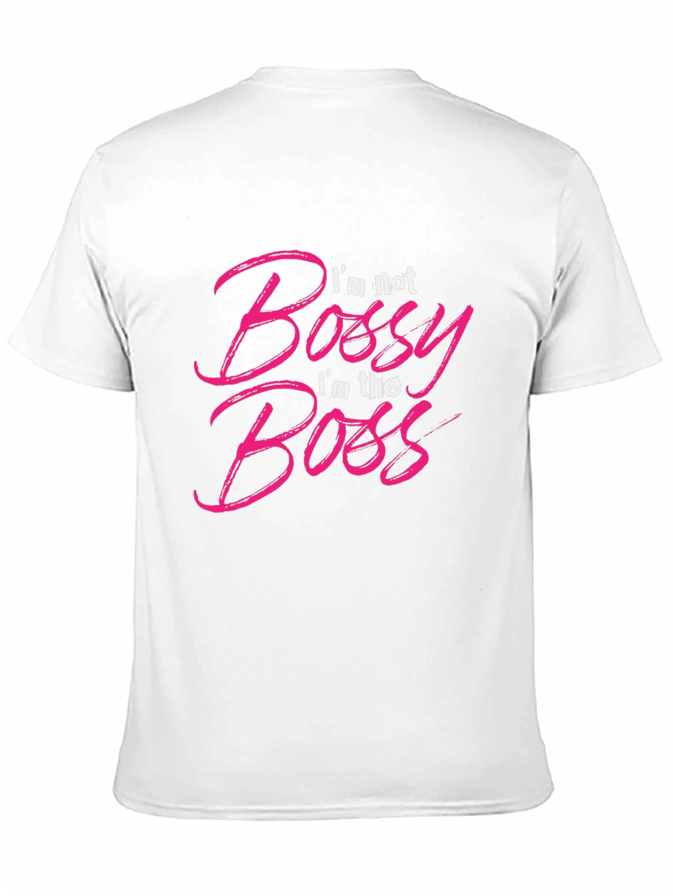 Camiseta Negra con Texto Im the Boss