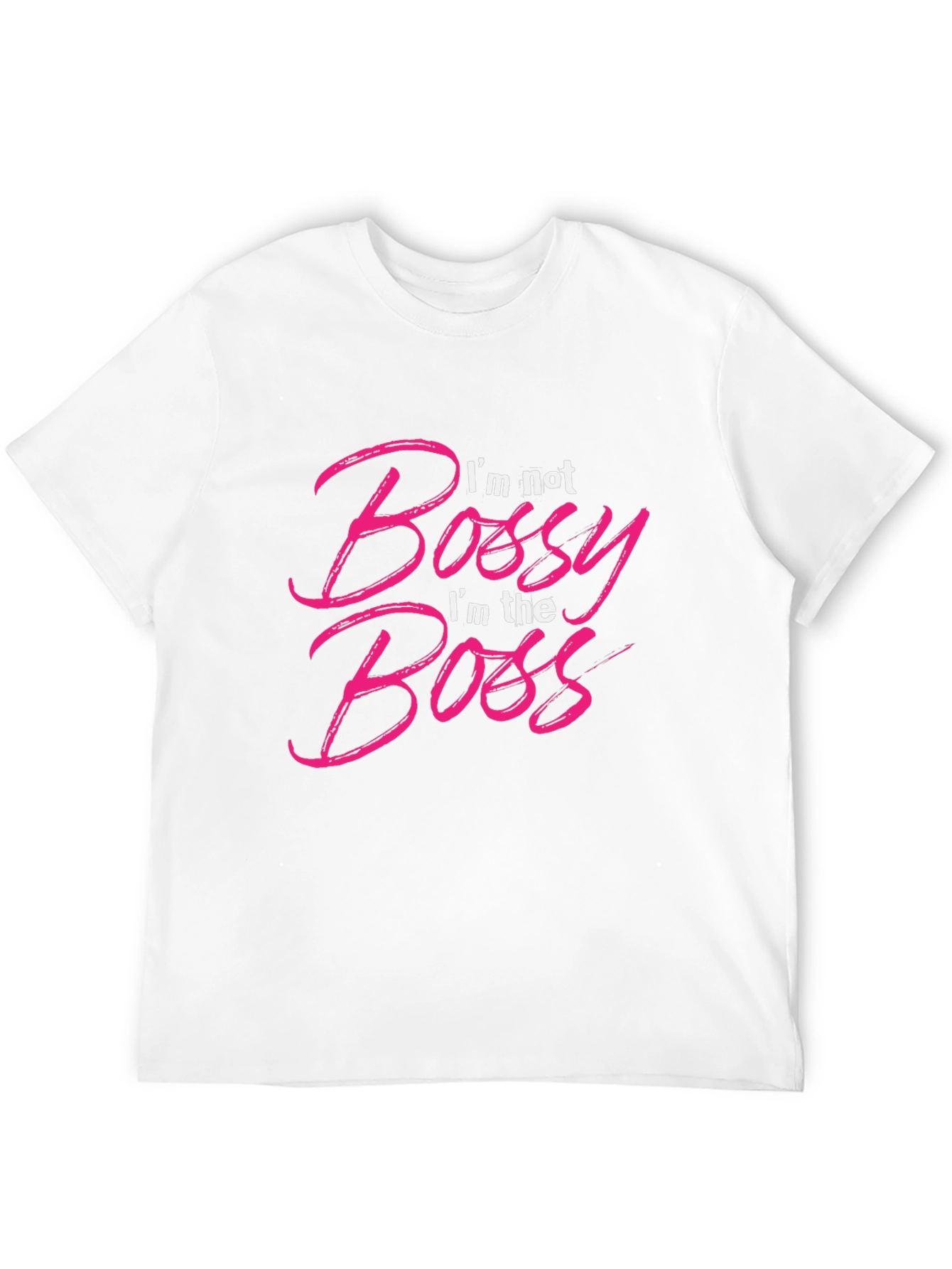 Camiseta Negra con Texto Im the Boss