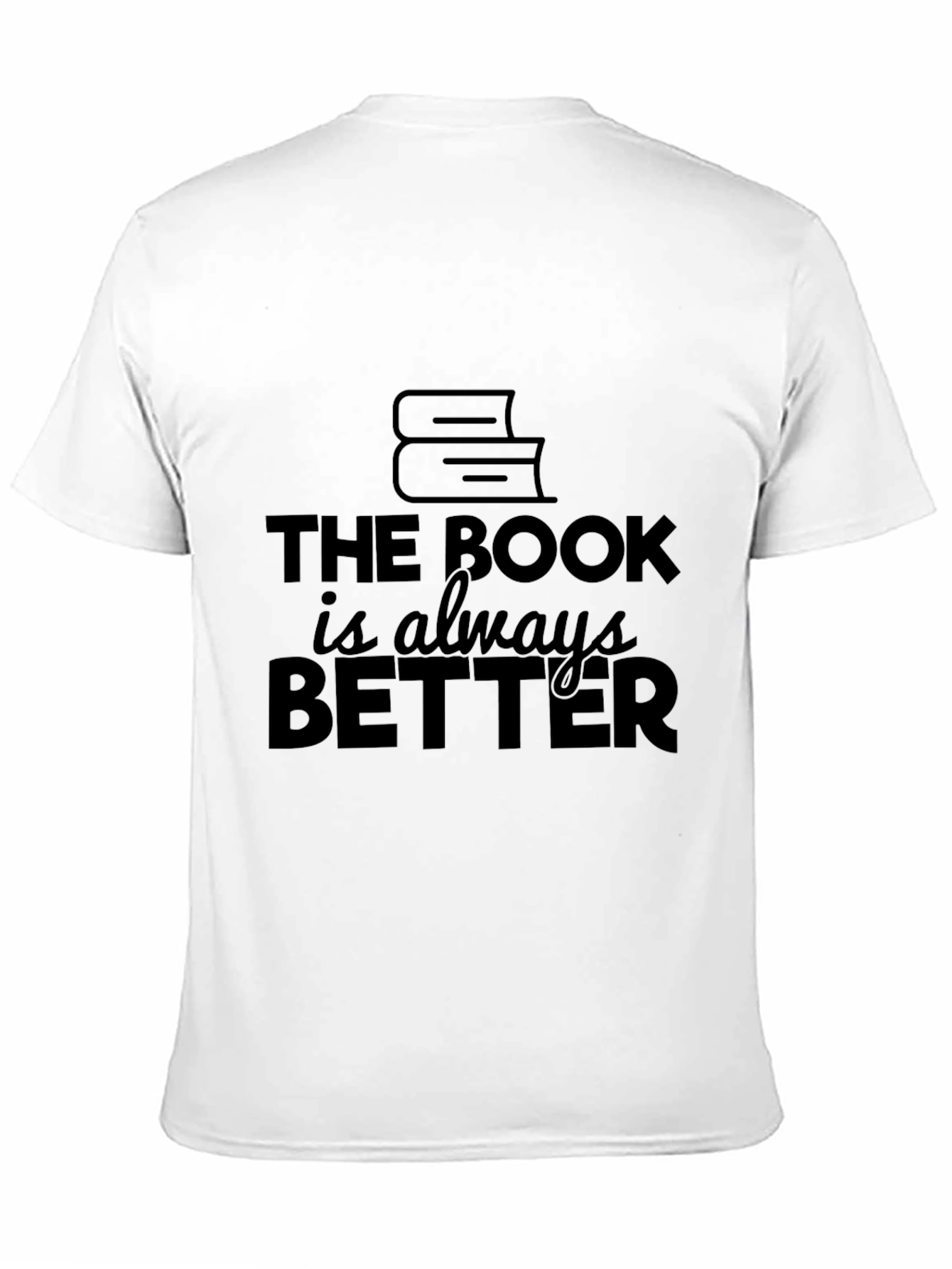 Camiseta Negra El Libro Siempre Es Mejor