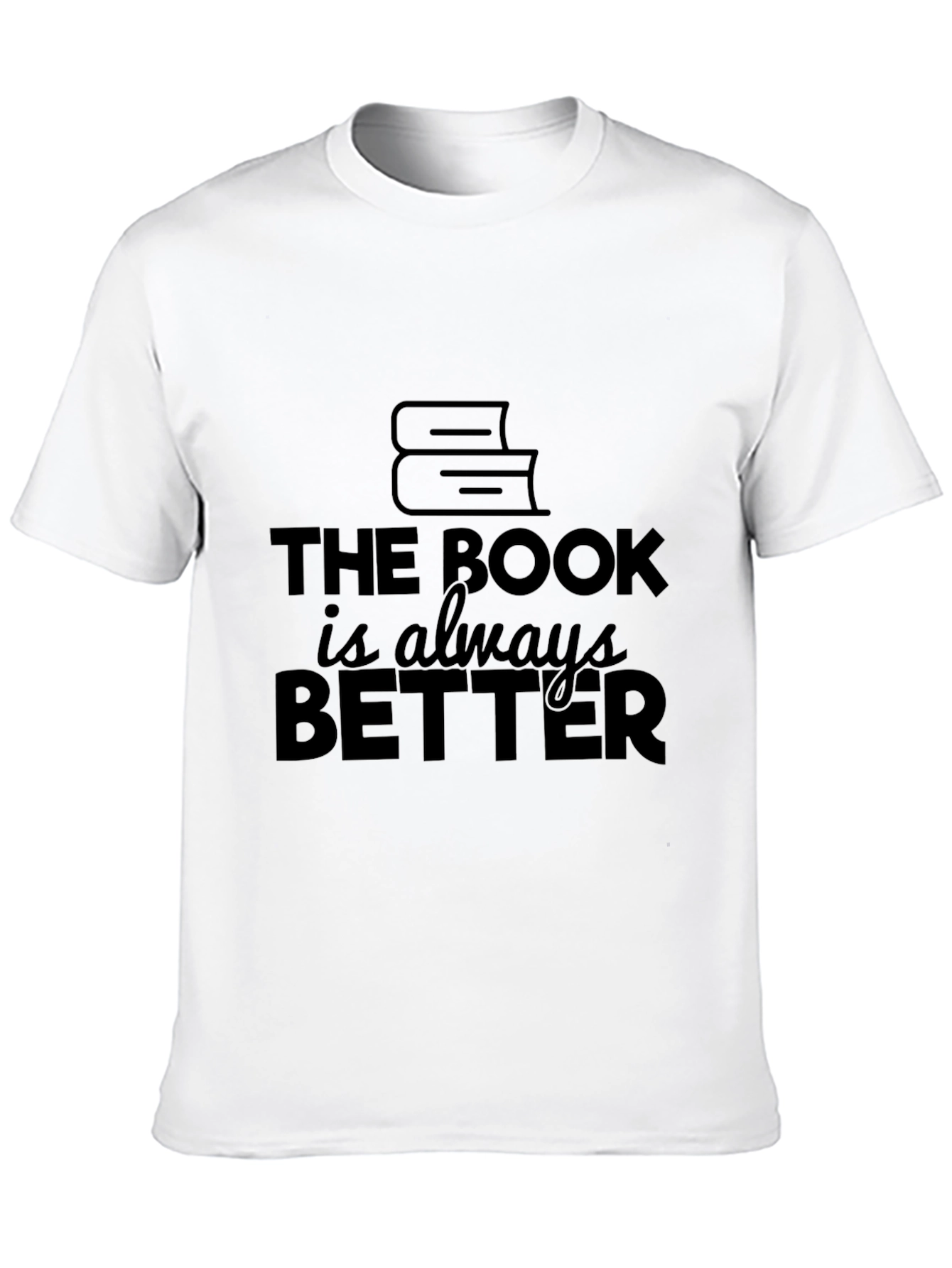 Camiseta Negra El Libro Siempre Es Mejor