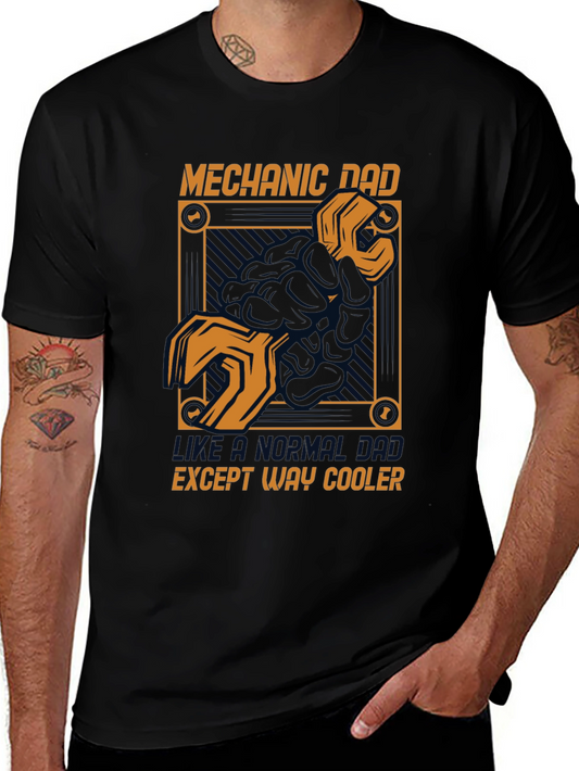 Camiseta Negra Mechanic Dad