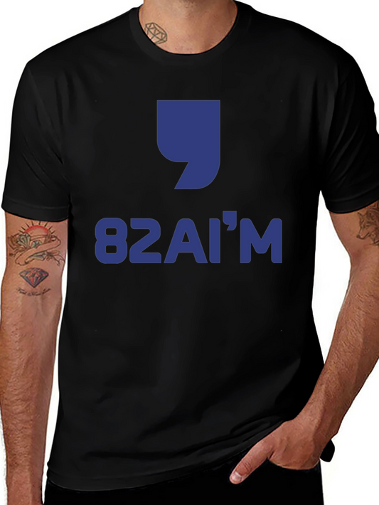 Camiseta Negra Estampada 82AIM