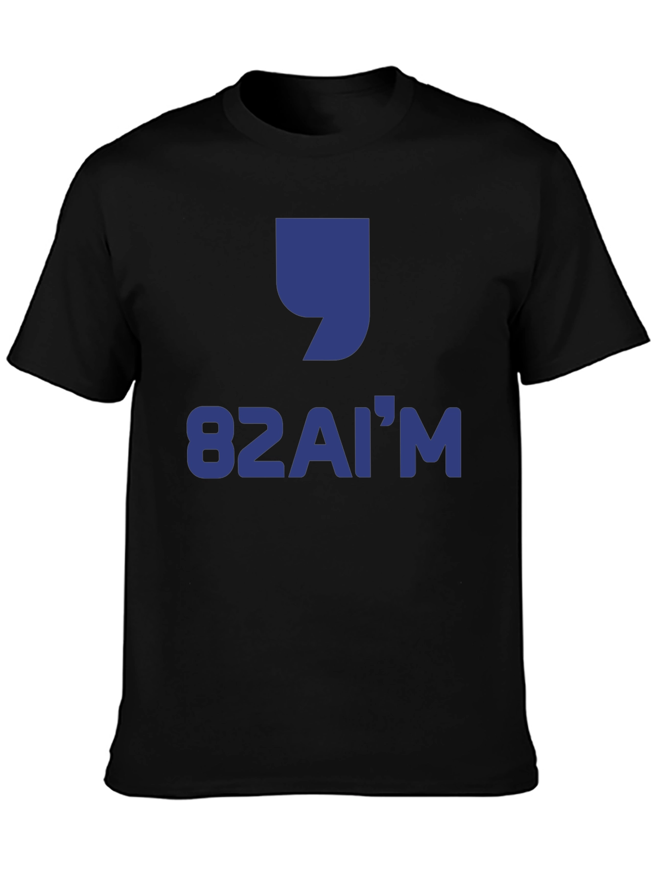 Camiseta Negra Estampada 82AIM