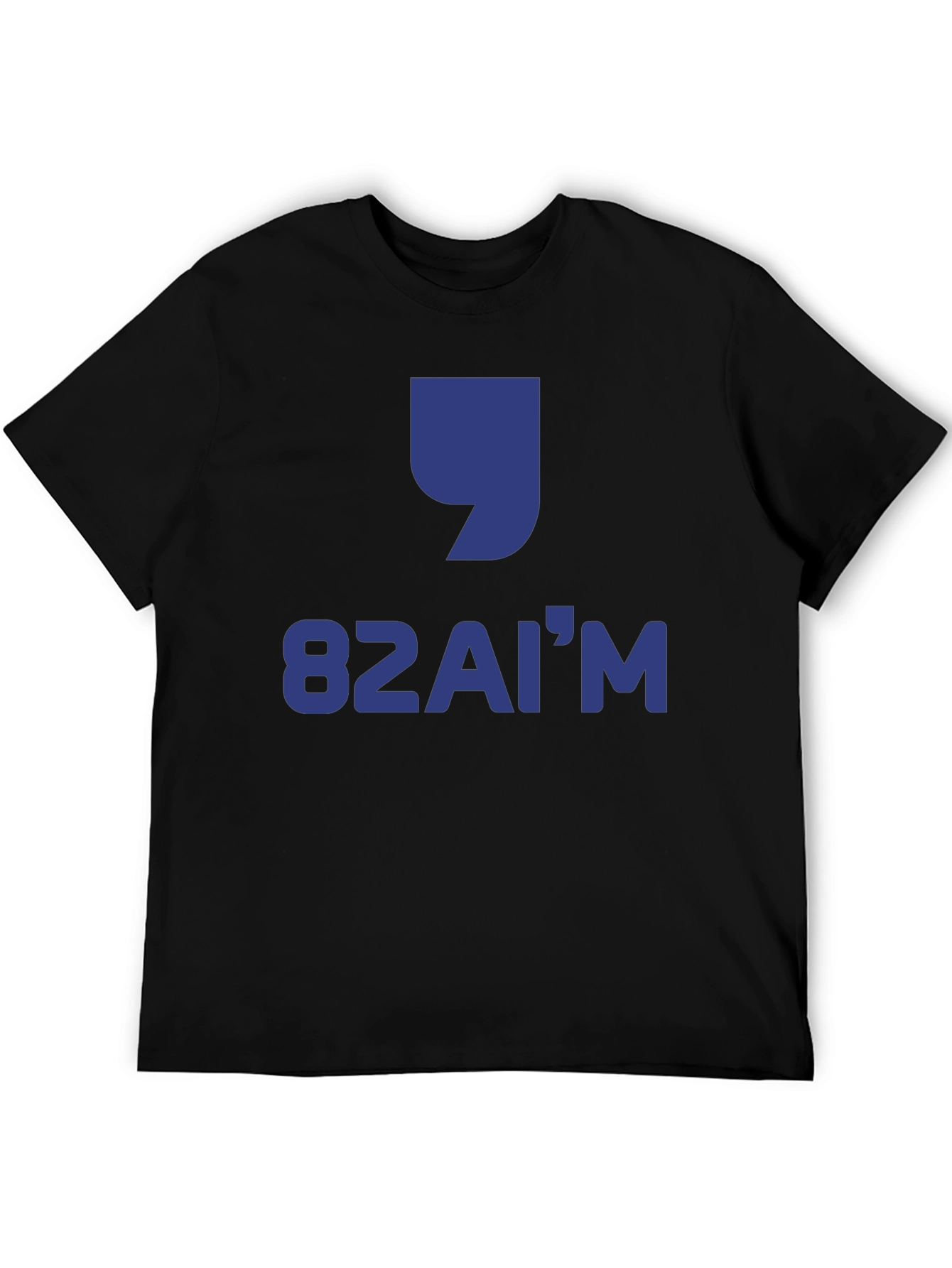 Camiseta Negra Estampada 82AIM
