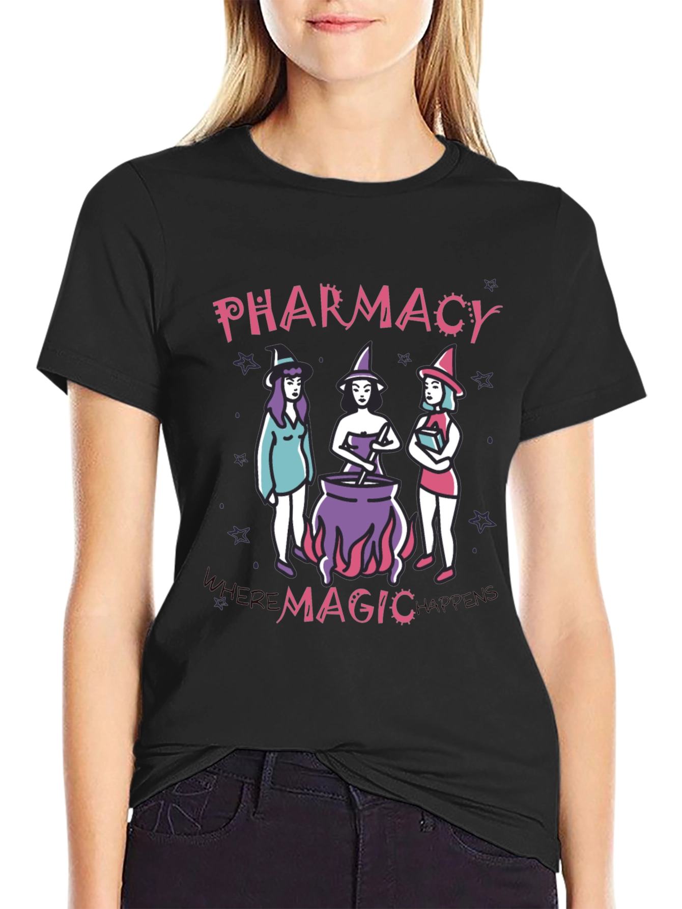 Camiseta Negra Pharmacy Magic