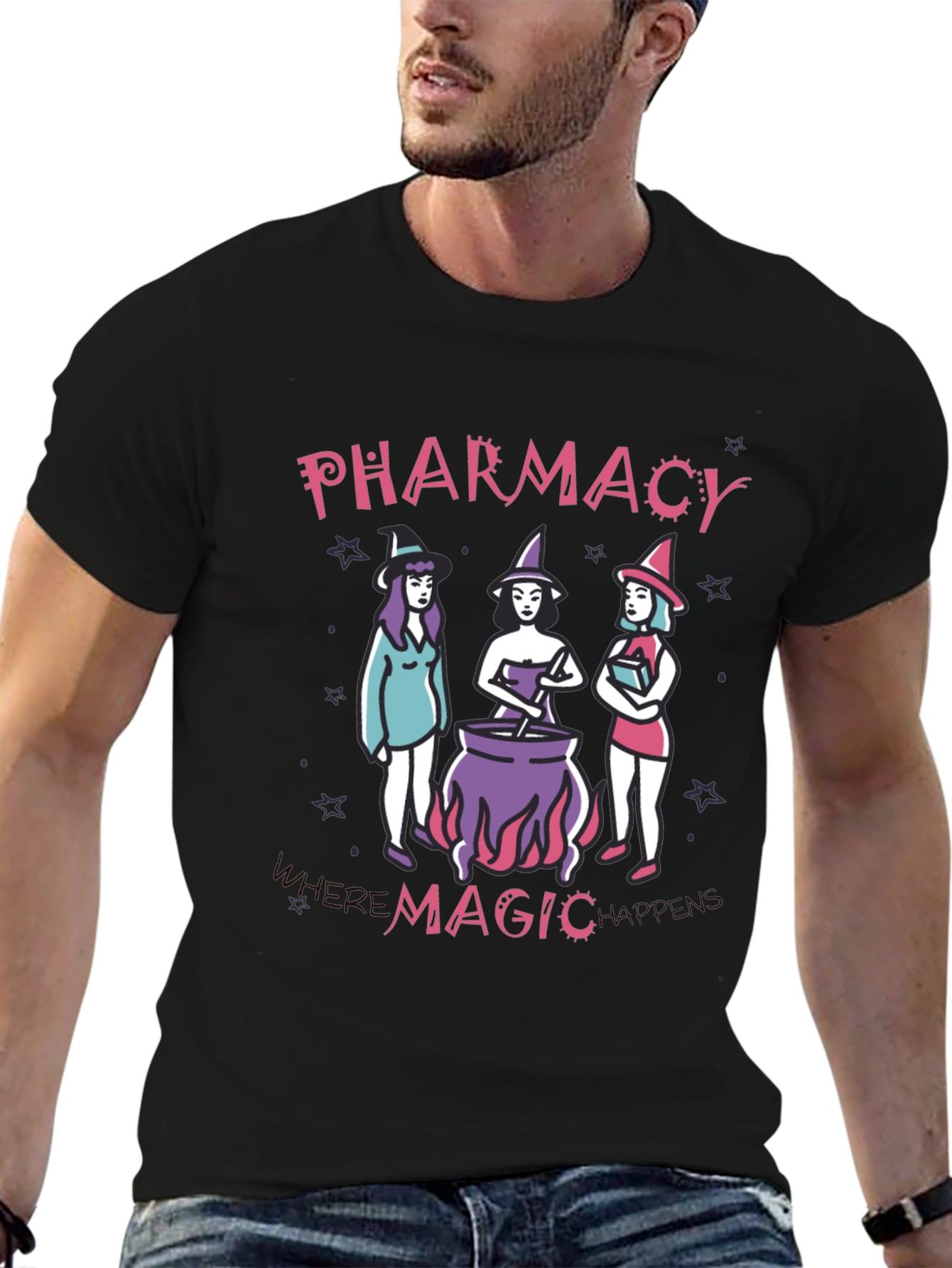 Camiseta Negra Pharmacy Magic