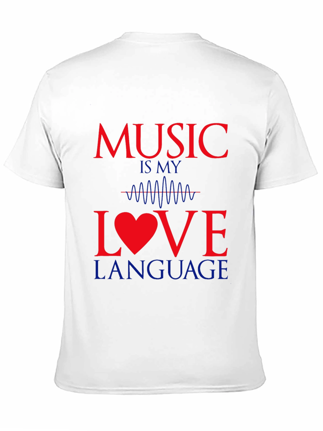 Camiseta Negra Music Is My Love Language