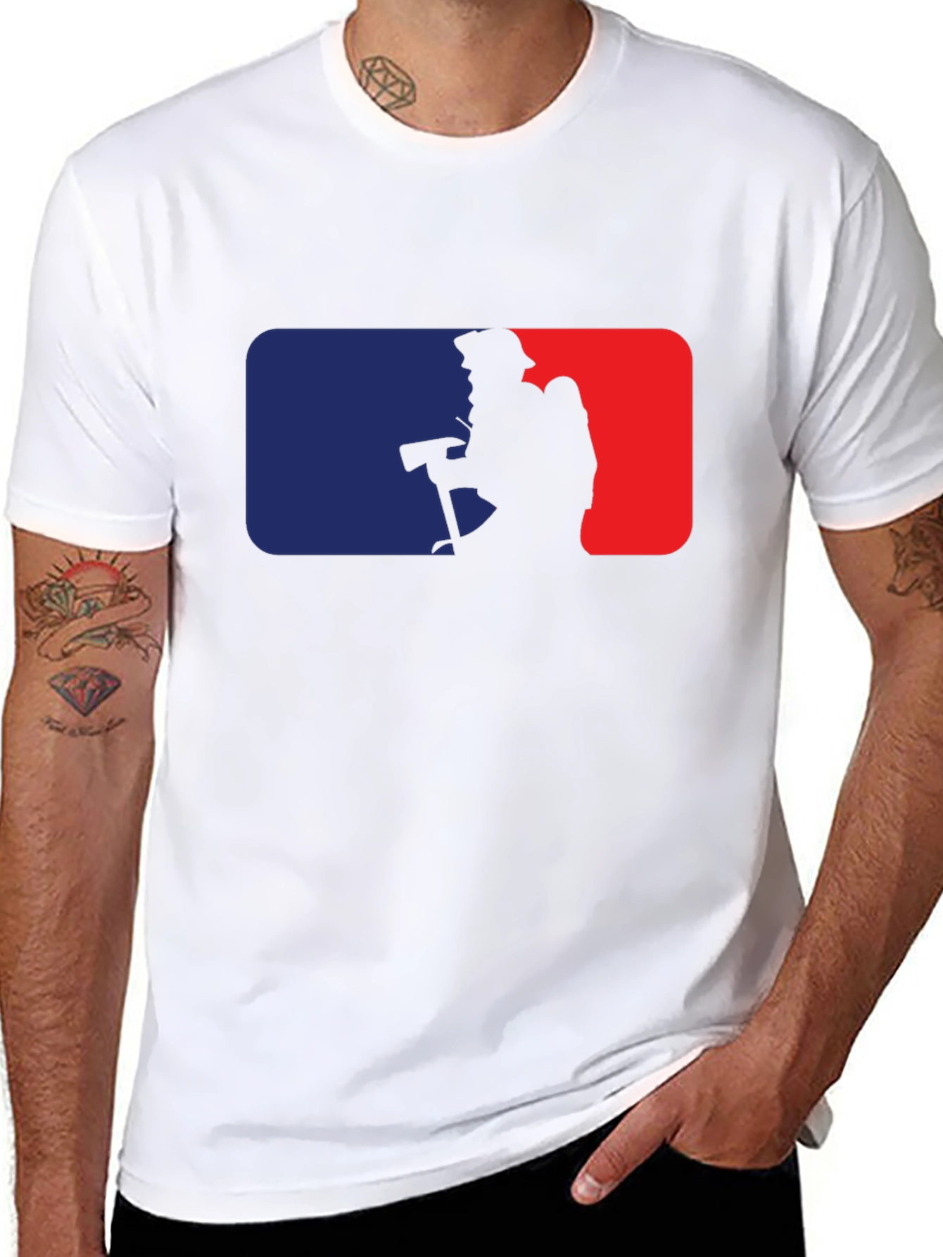 Camiseta Negra Bomberos Estilo MLB