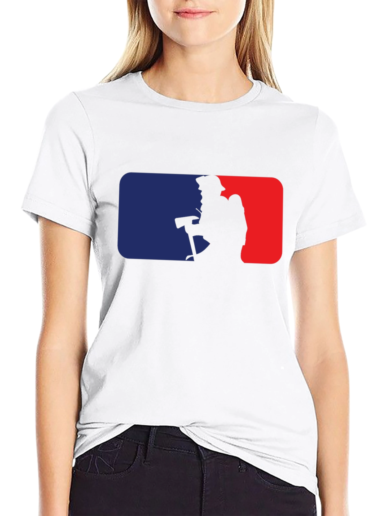 Camiseta Negra Bomberos Estilo MLB