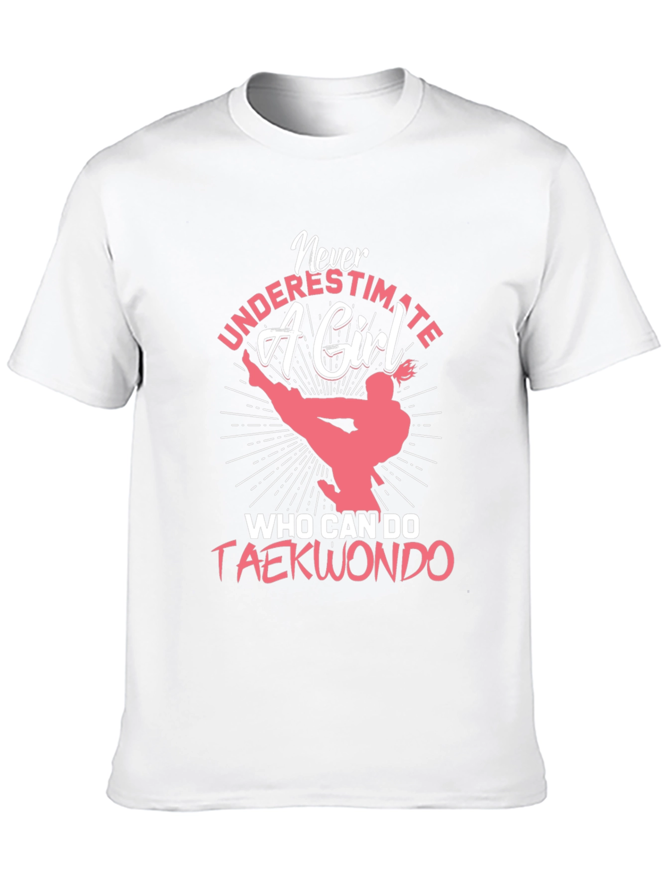 Camiseta Negra con Diseño de Taekwondo para Mujer