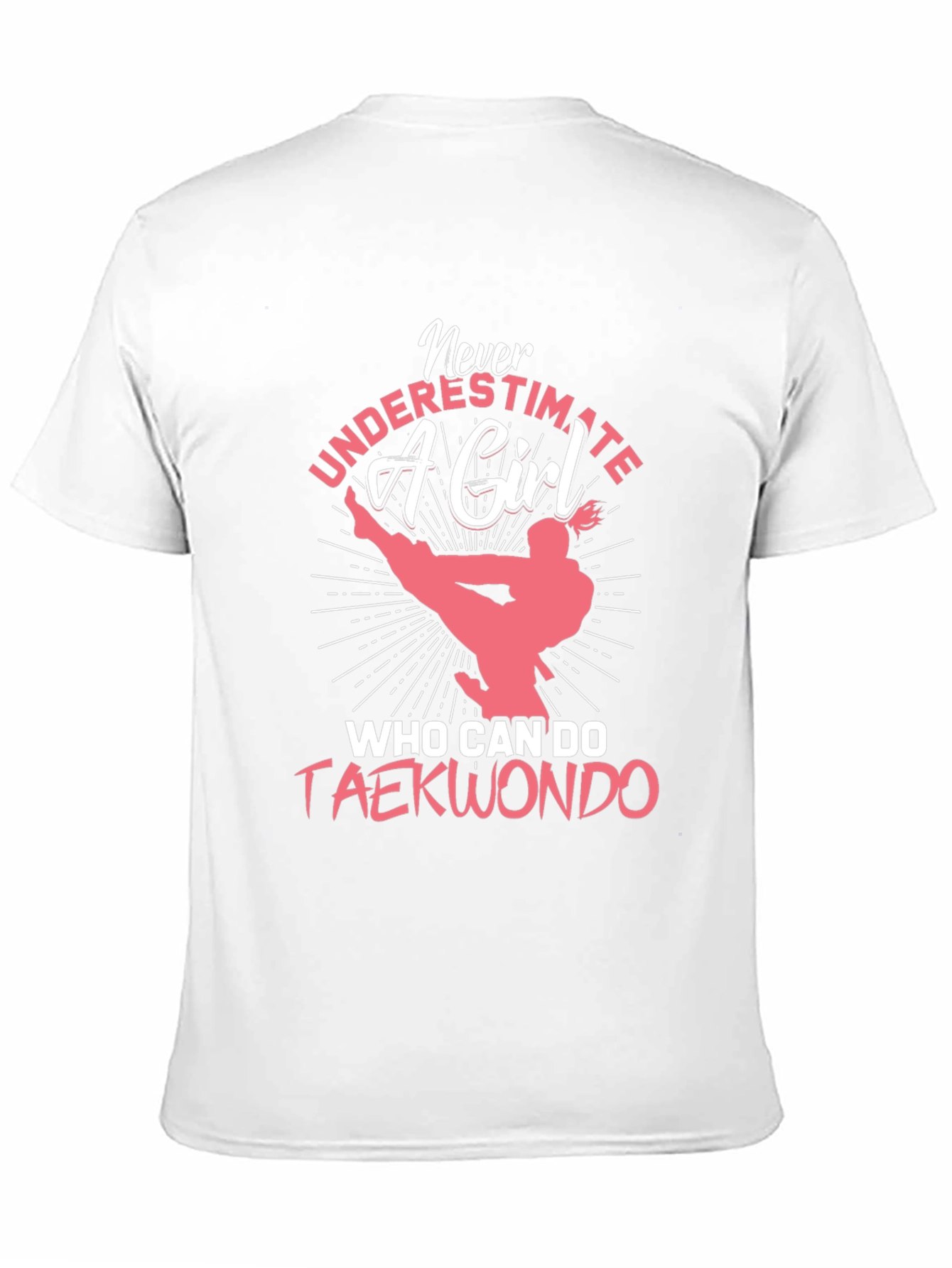 Camiseta Negra con Diseño de Taekwondo para Mujer
