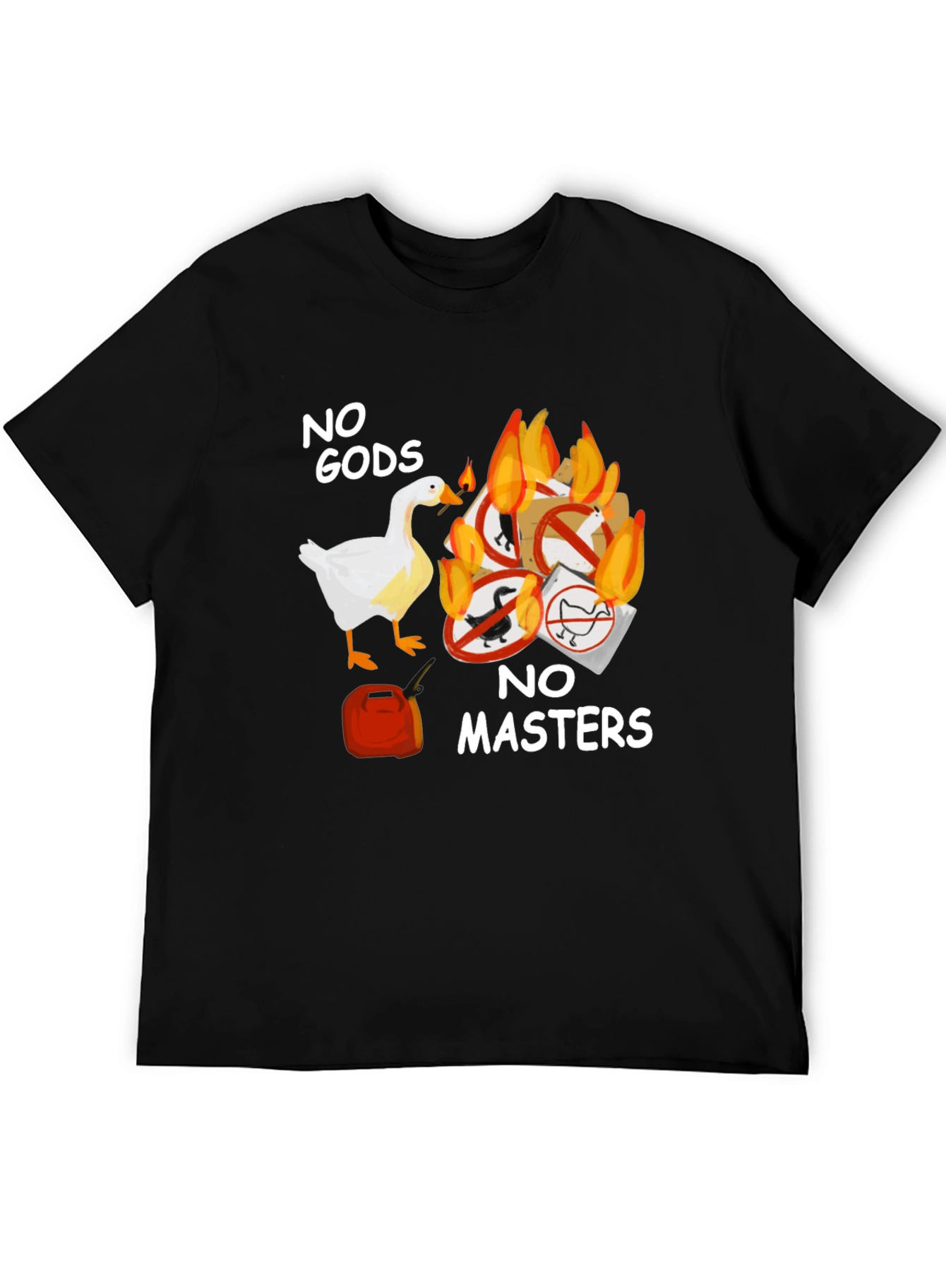 Camiseta Negra: ¡Sin Dioses Sin Amos!
