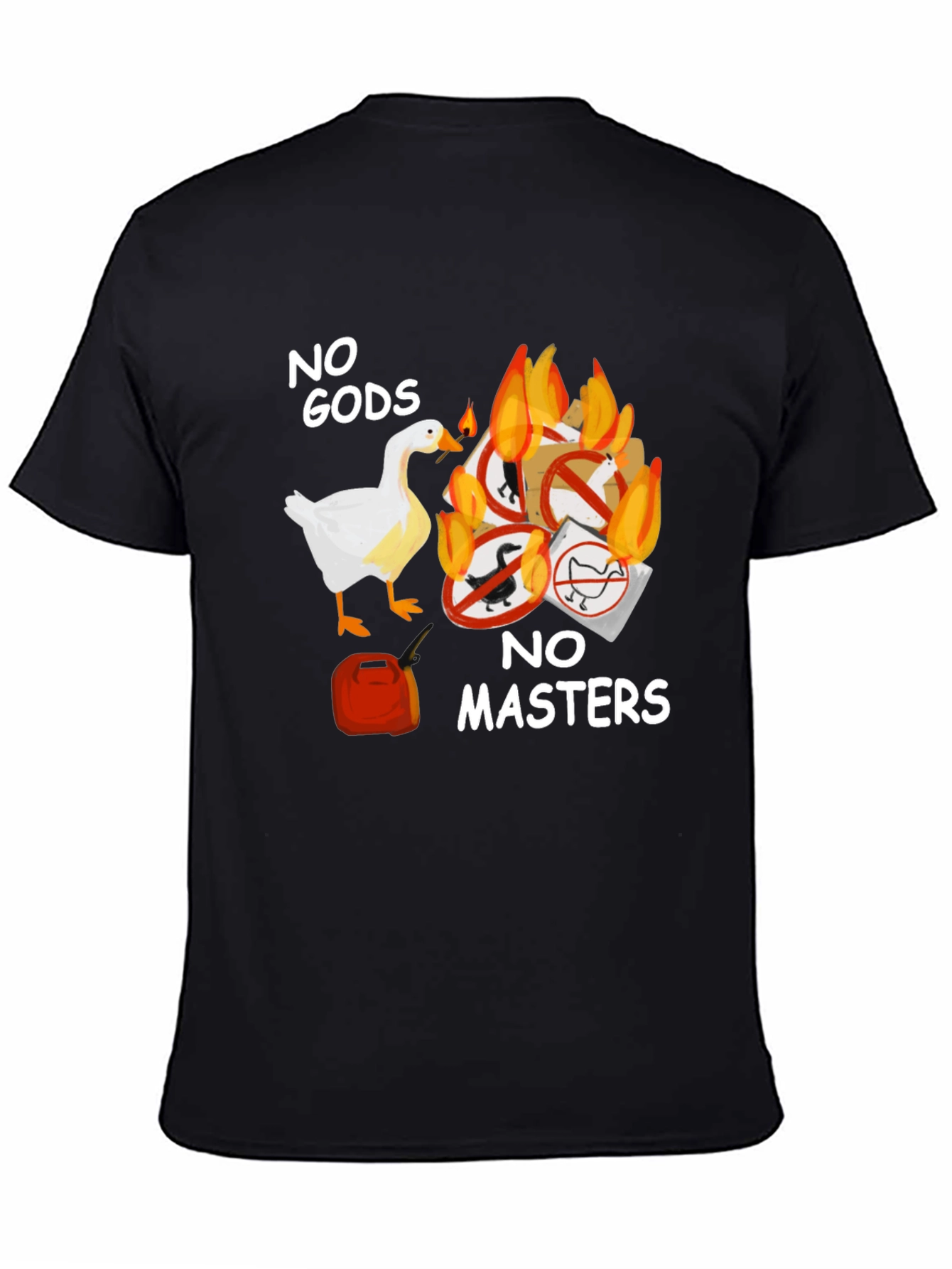 Camiseta Negra: ¡Sin Dioses Sin Amos!