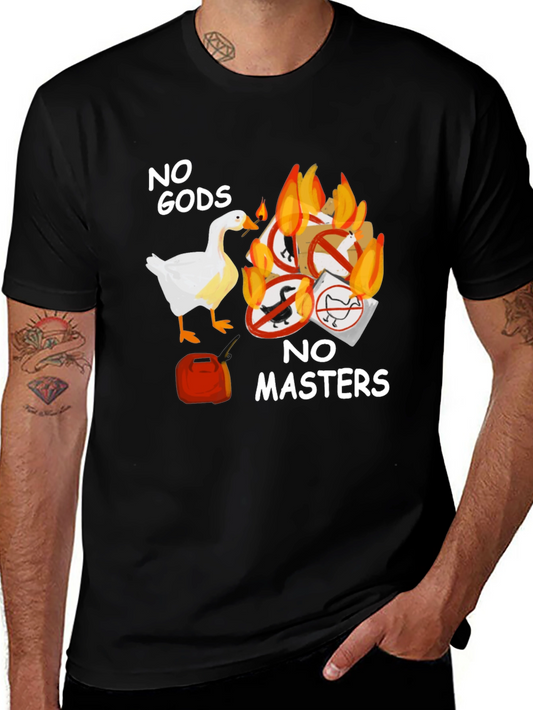 Camiseta Negra: ¡Sin Dioses Sin Amos!