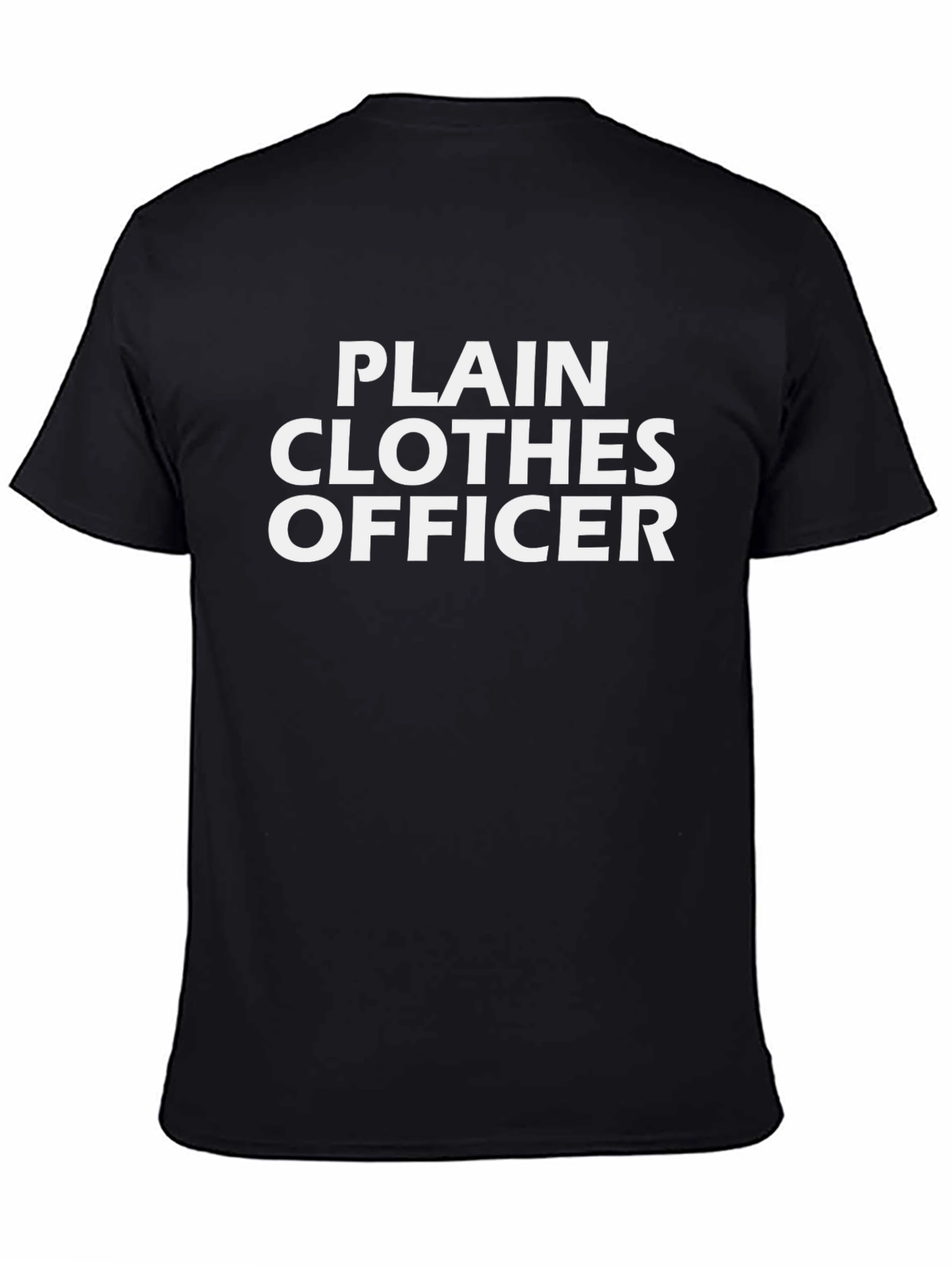 Camiseta Negra Plain Clothes Officer