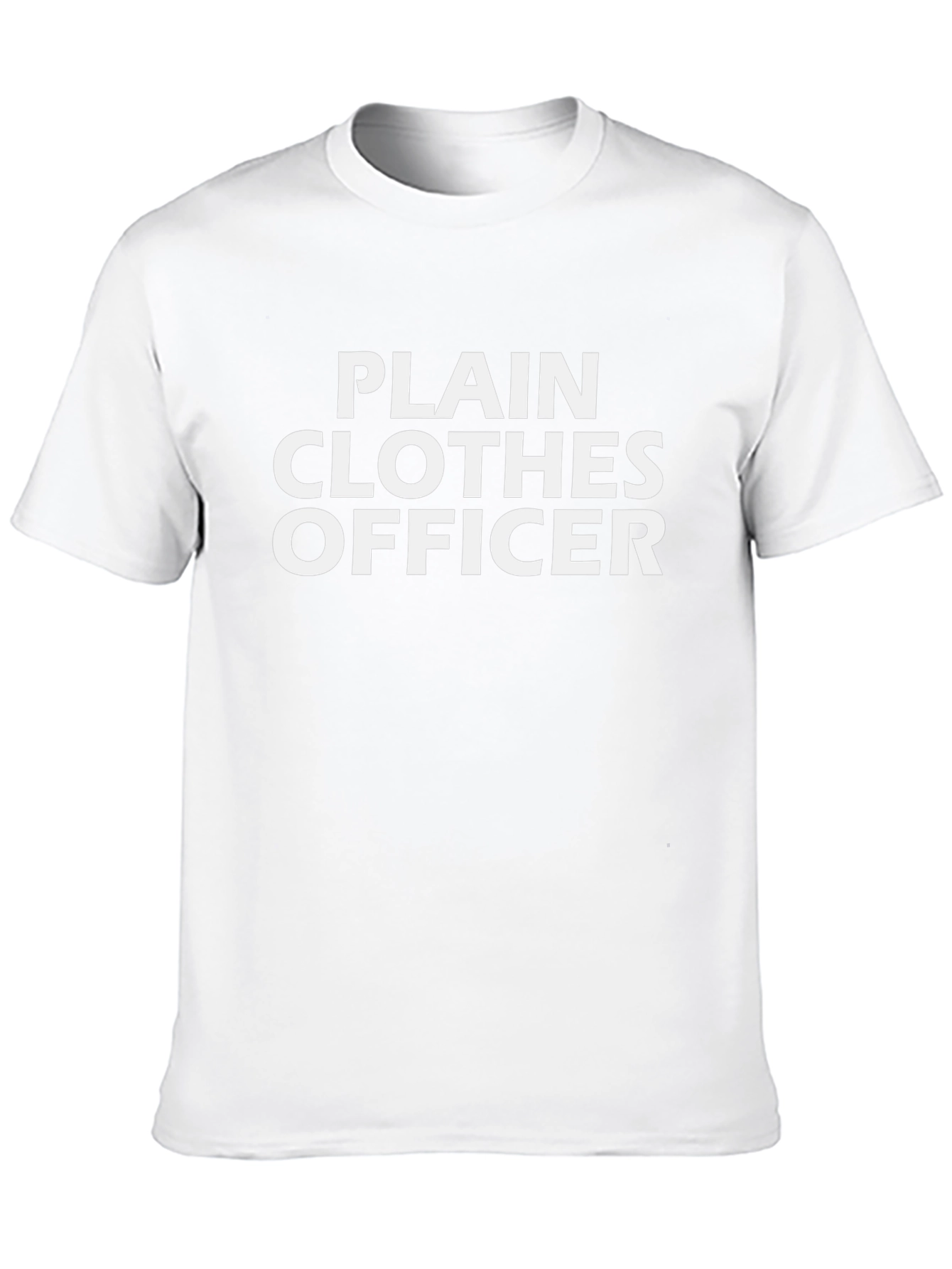 Camiseta Negra Plain Clothes Officer