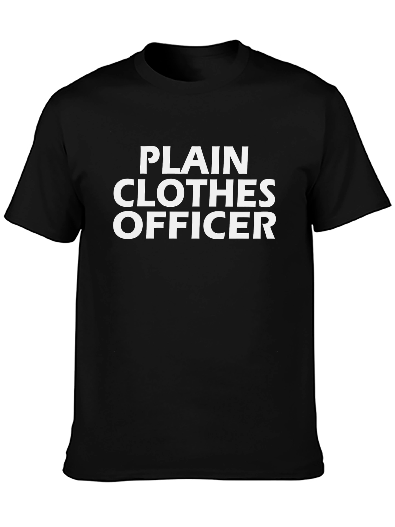 Camiseta Negra Plain Clothes Officer