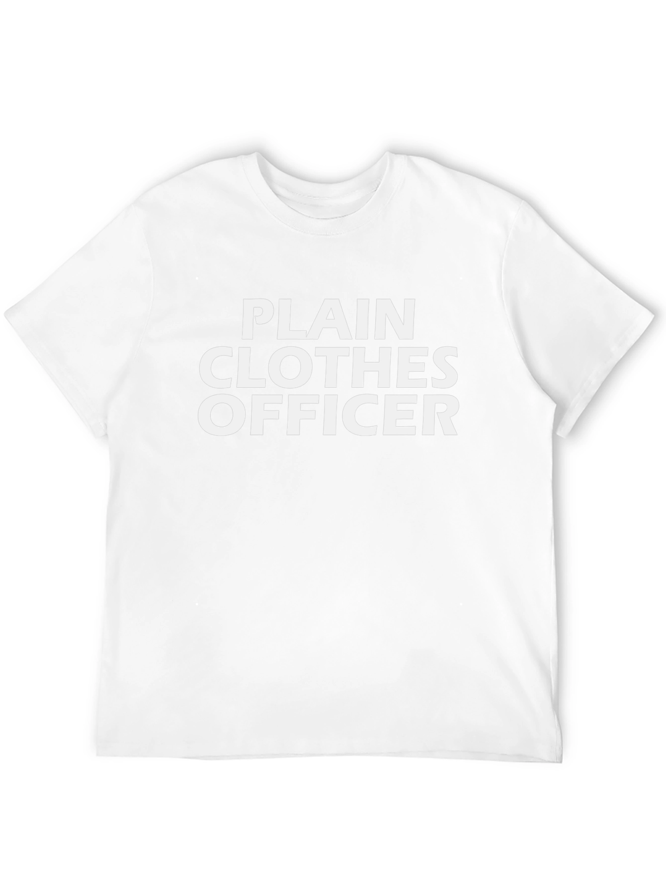 Camiseta Negra Plain Clothes Officer